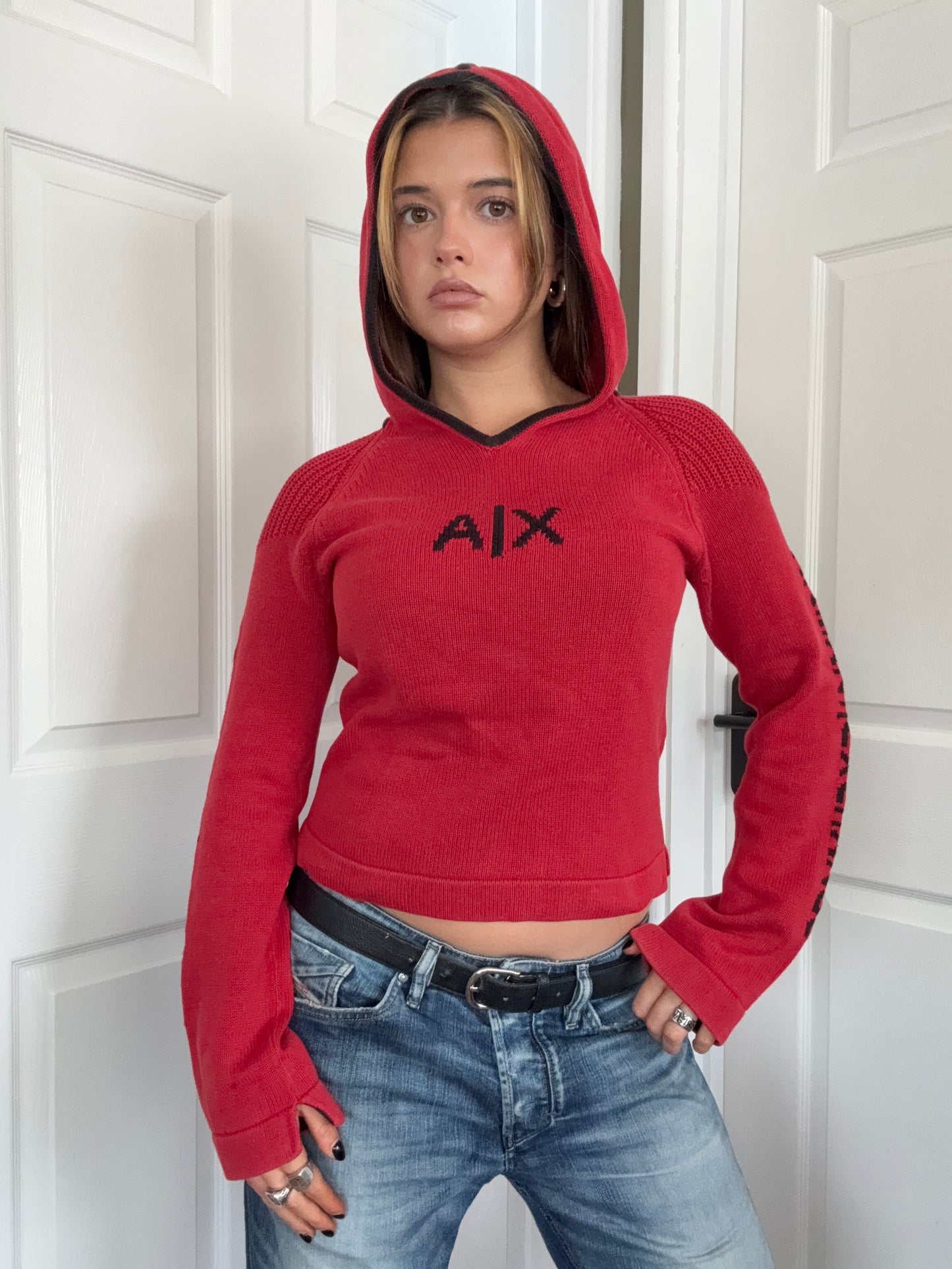 Armani Knit Hoodie (M)