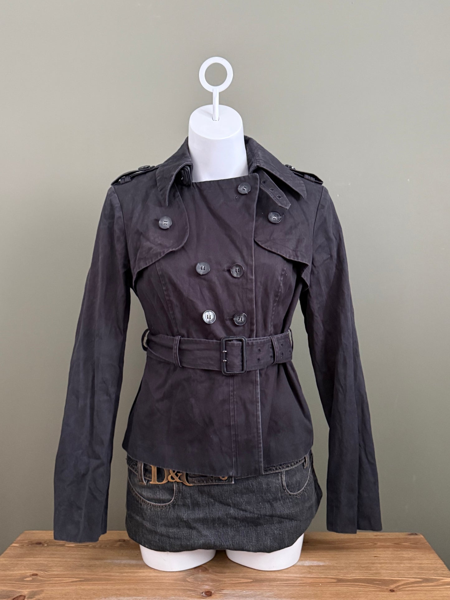 Allsaints 2 in 1 Short Trench Coat (UK14)