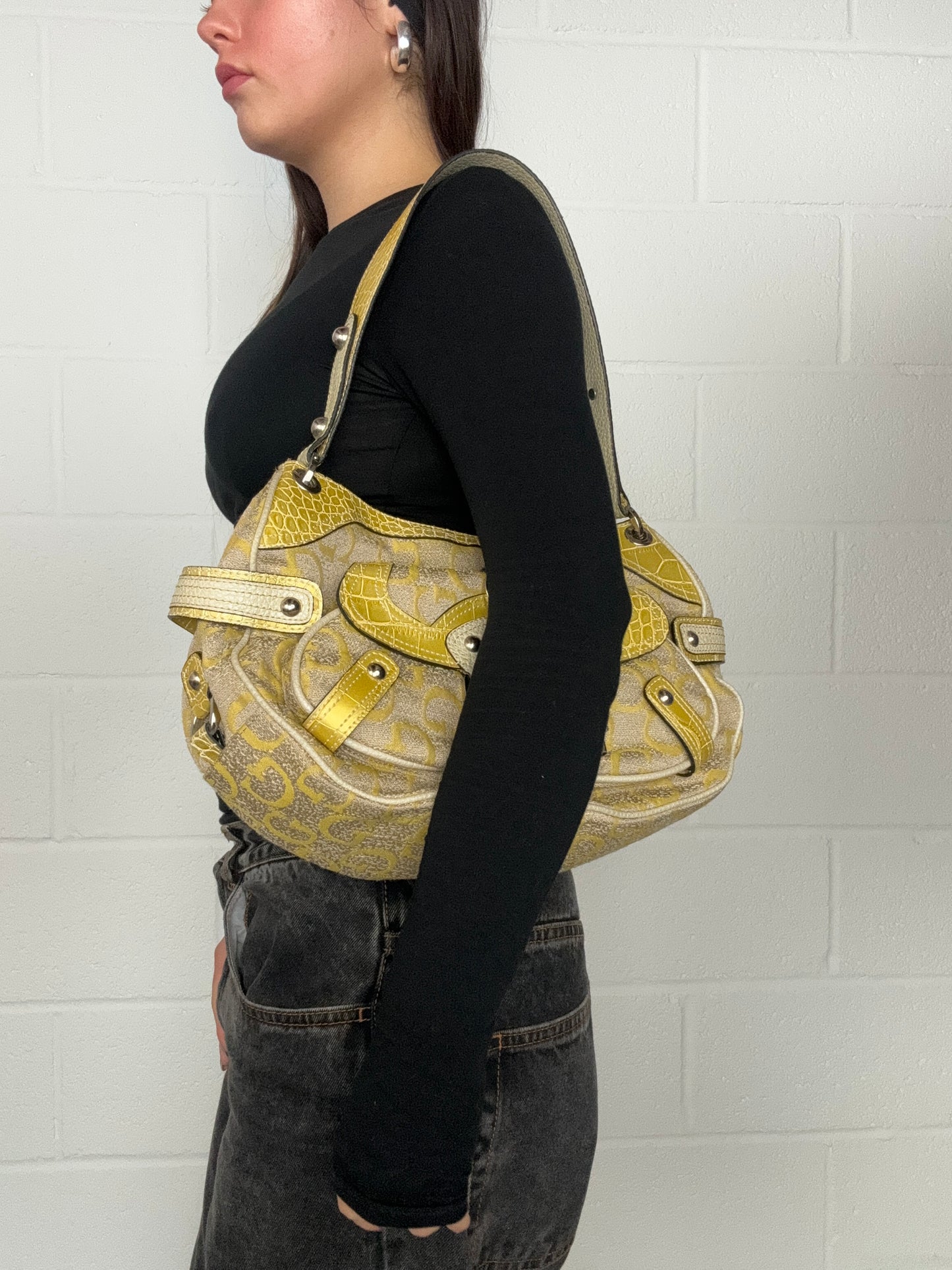 Guess Yellow Shoulder Bag