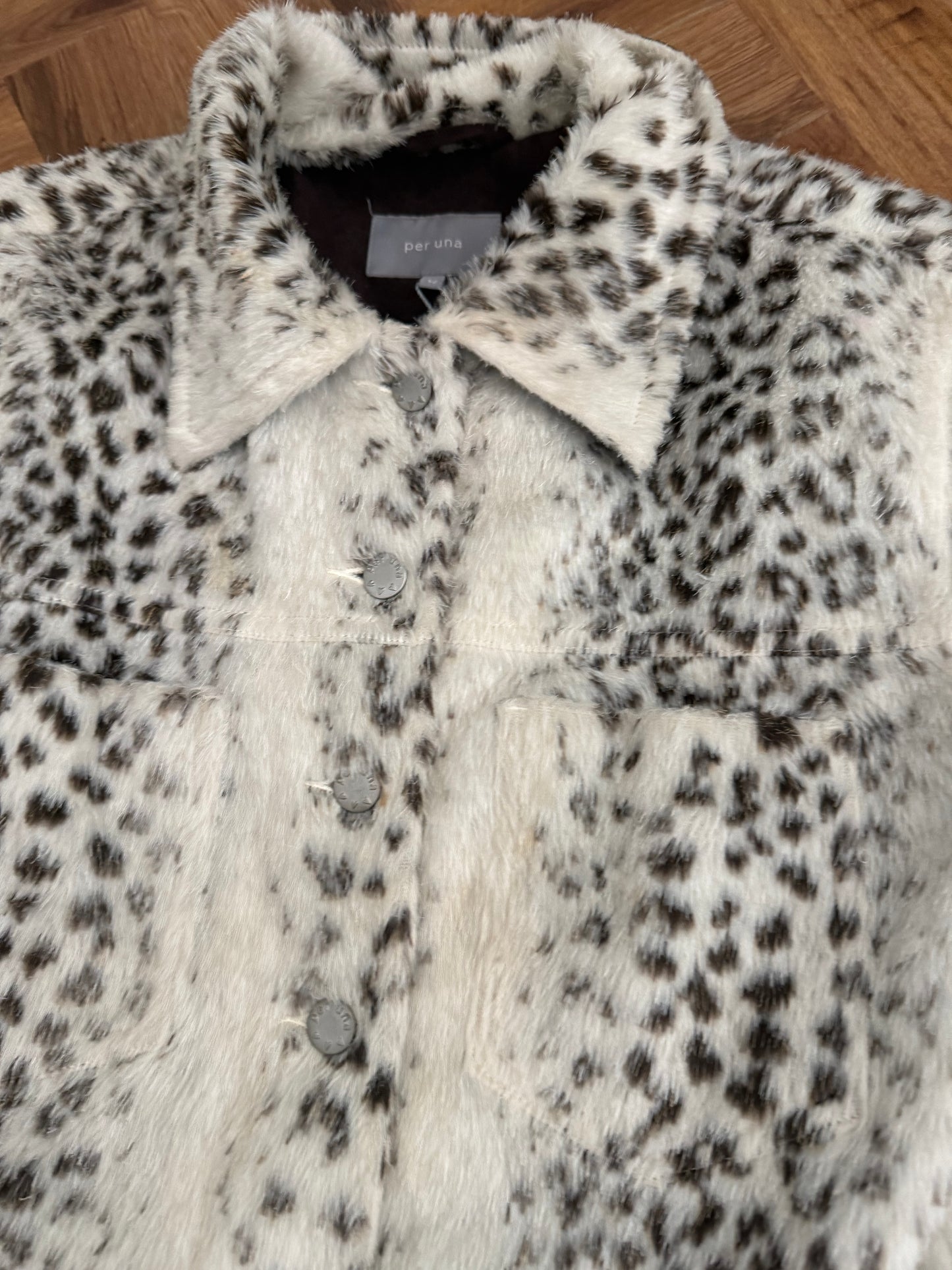 Faux Fur Leopard Jacket (UK14)