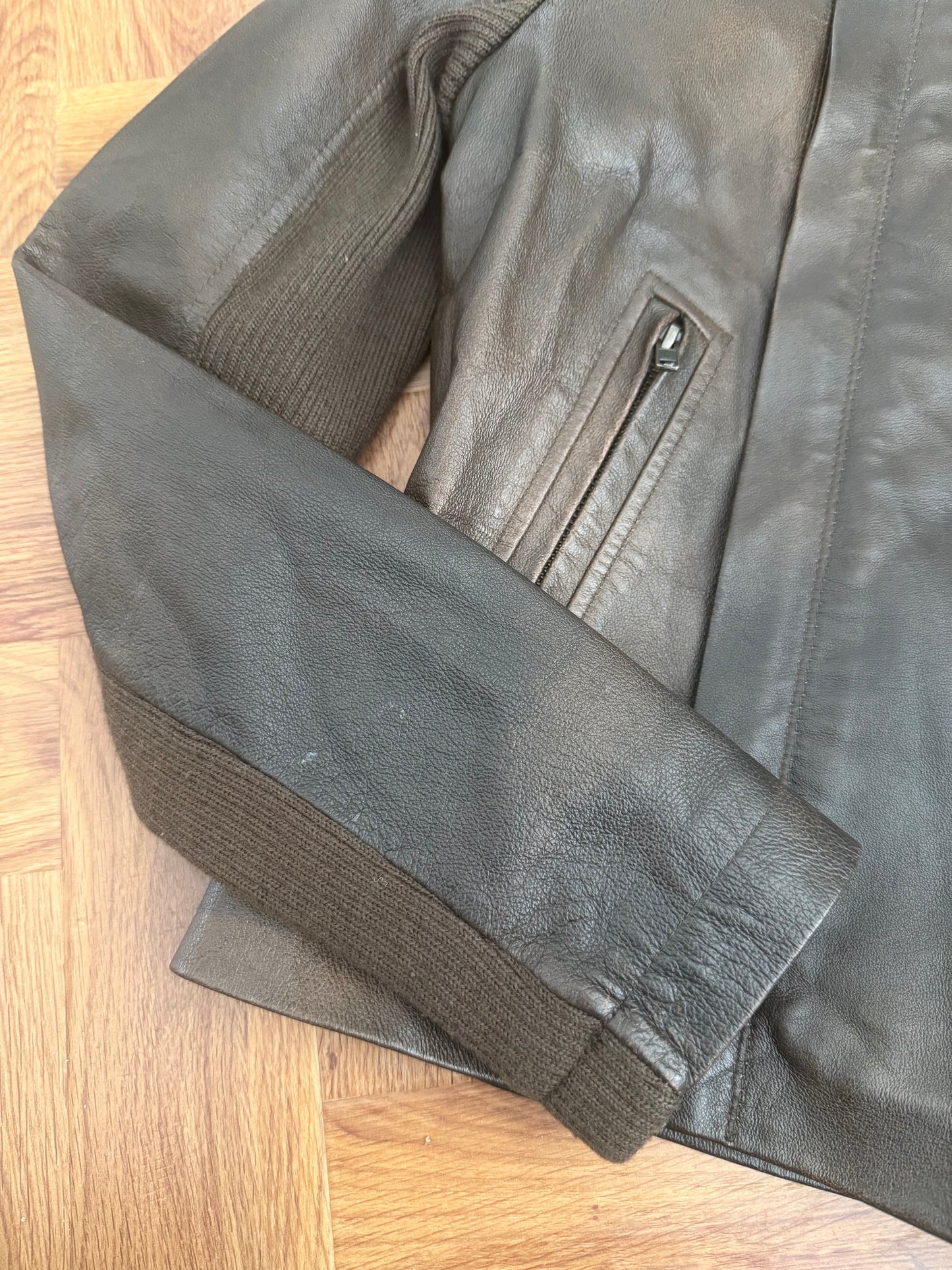Morgan De Toi Leather Asymmetric Jacket (S)