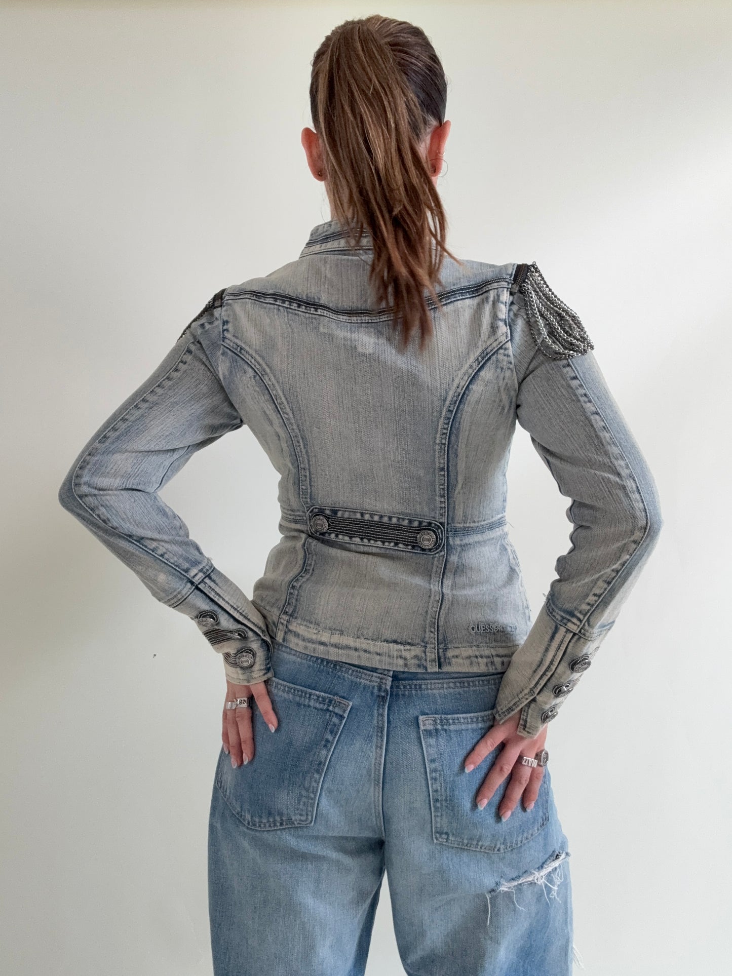 Guess Denim Military Jacket (S)