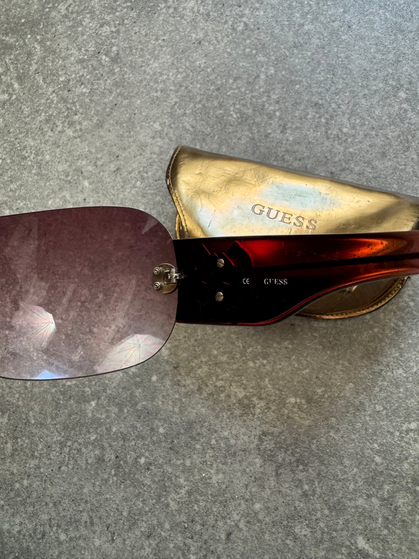 Guess Pink Shield Sunglasses