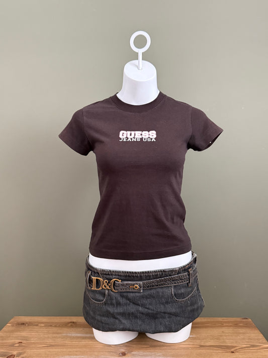 Brown Guess Baby Tee (S)