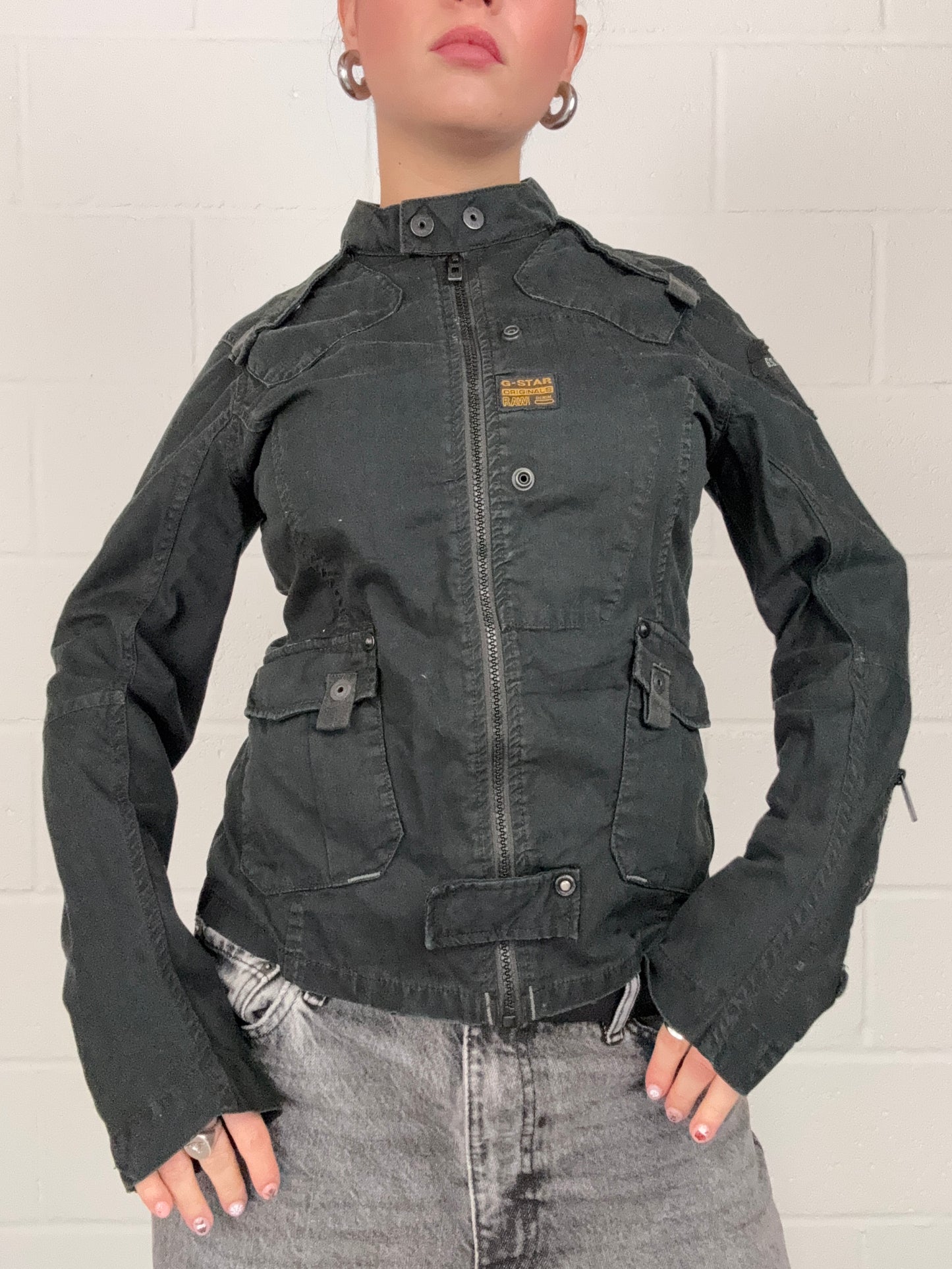 G-Star Fitted Biker Jacket (M)