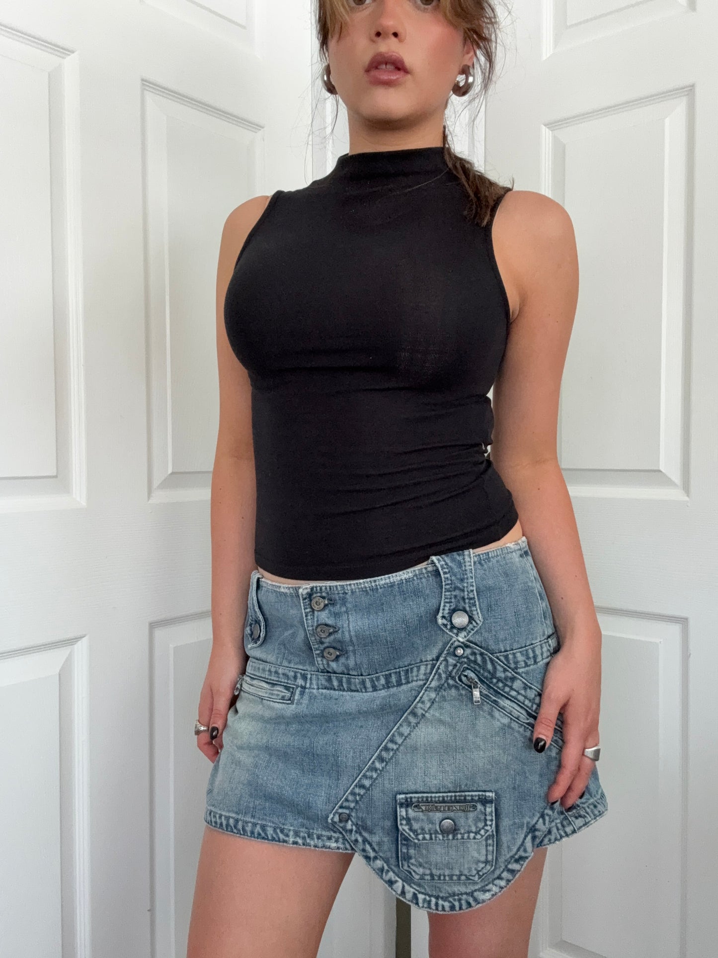Diesel Denim Cargo Skirt (30)