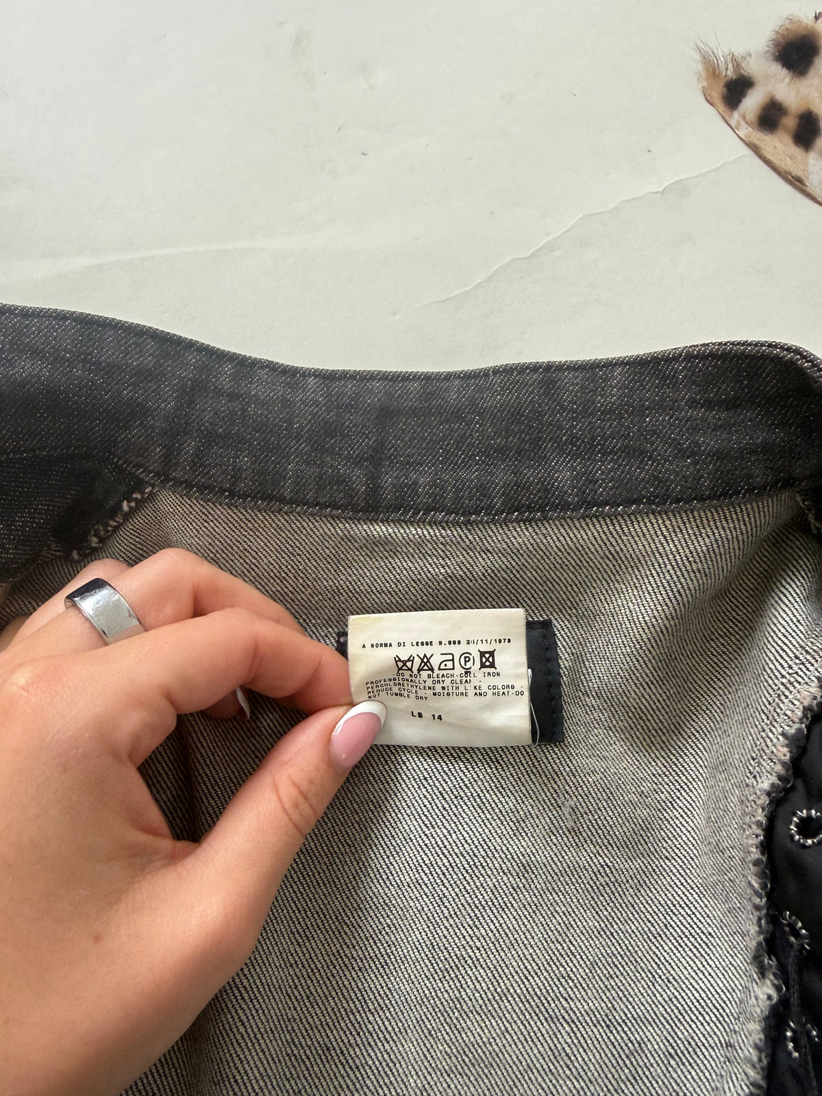 Dolce & Gabbana Denim Lace Up Jacket (S)
