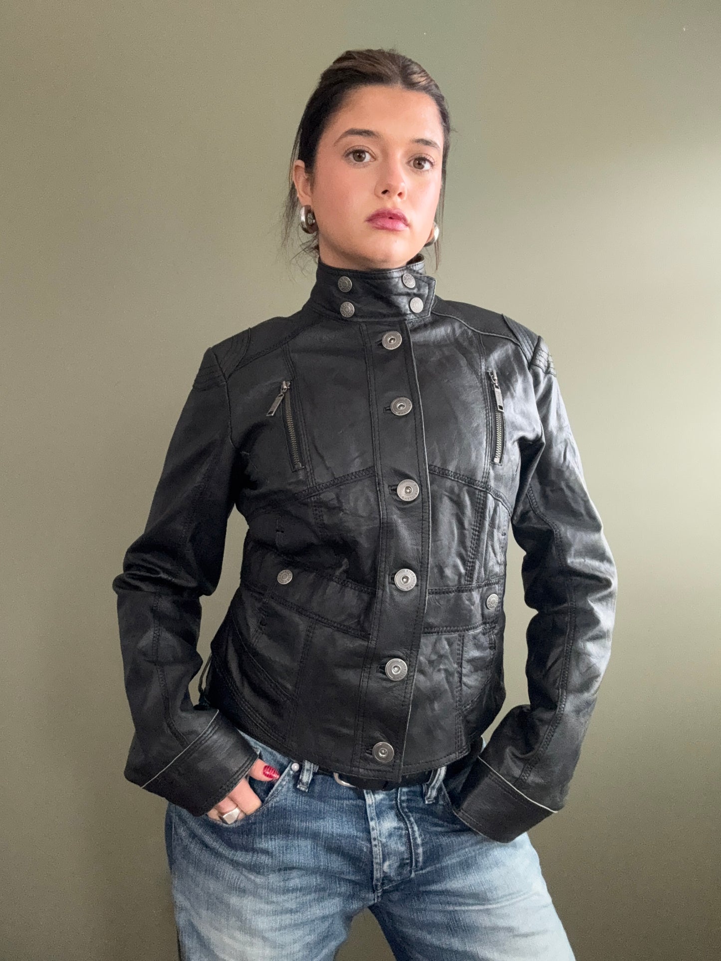 Leather Corset Jacket (UK14)