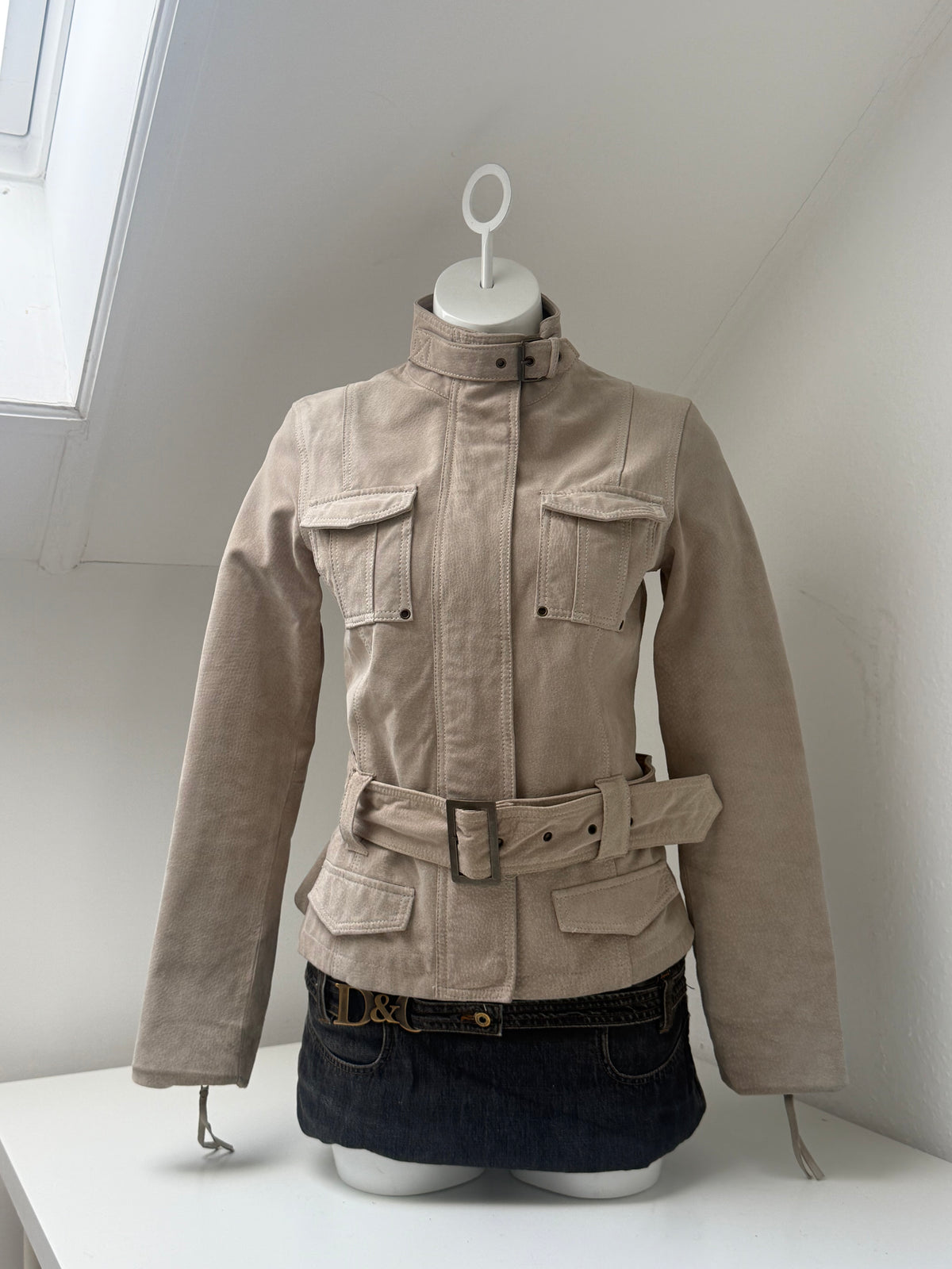 Suede Buckle Jacket (UK10)