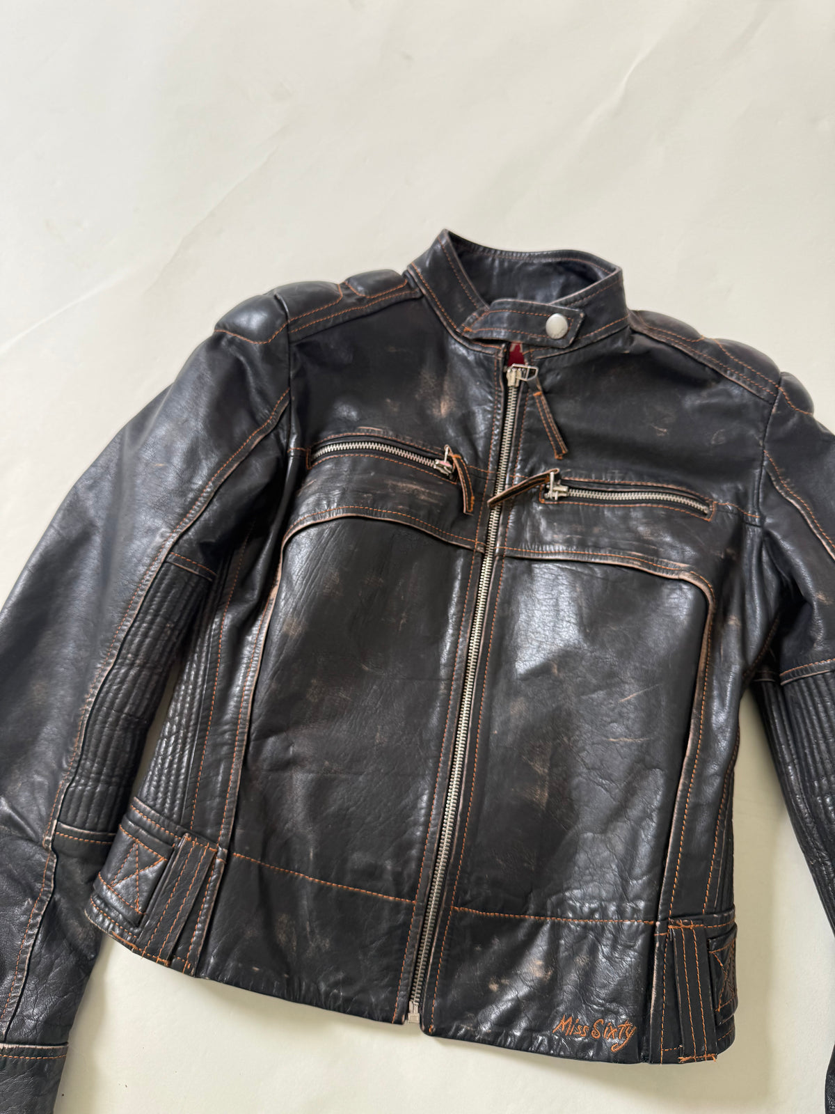 Miss Sixty Leather Biker Jacket (S)