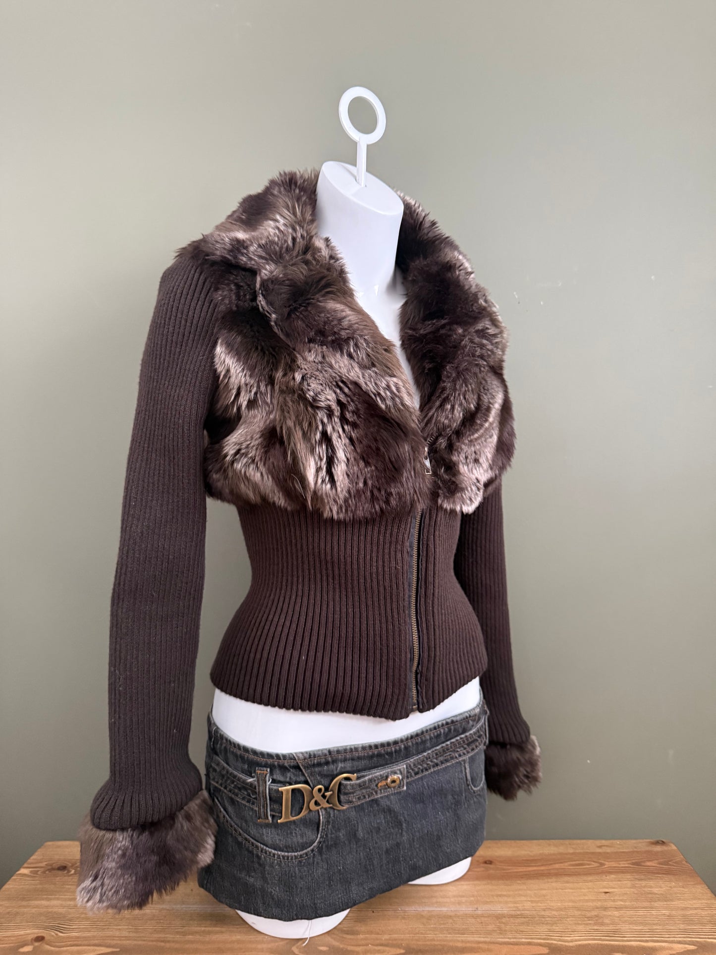 Jane Norman Faux Fur Jacket (UK12)