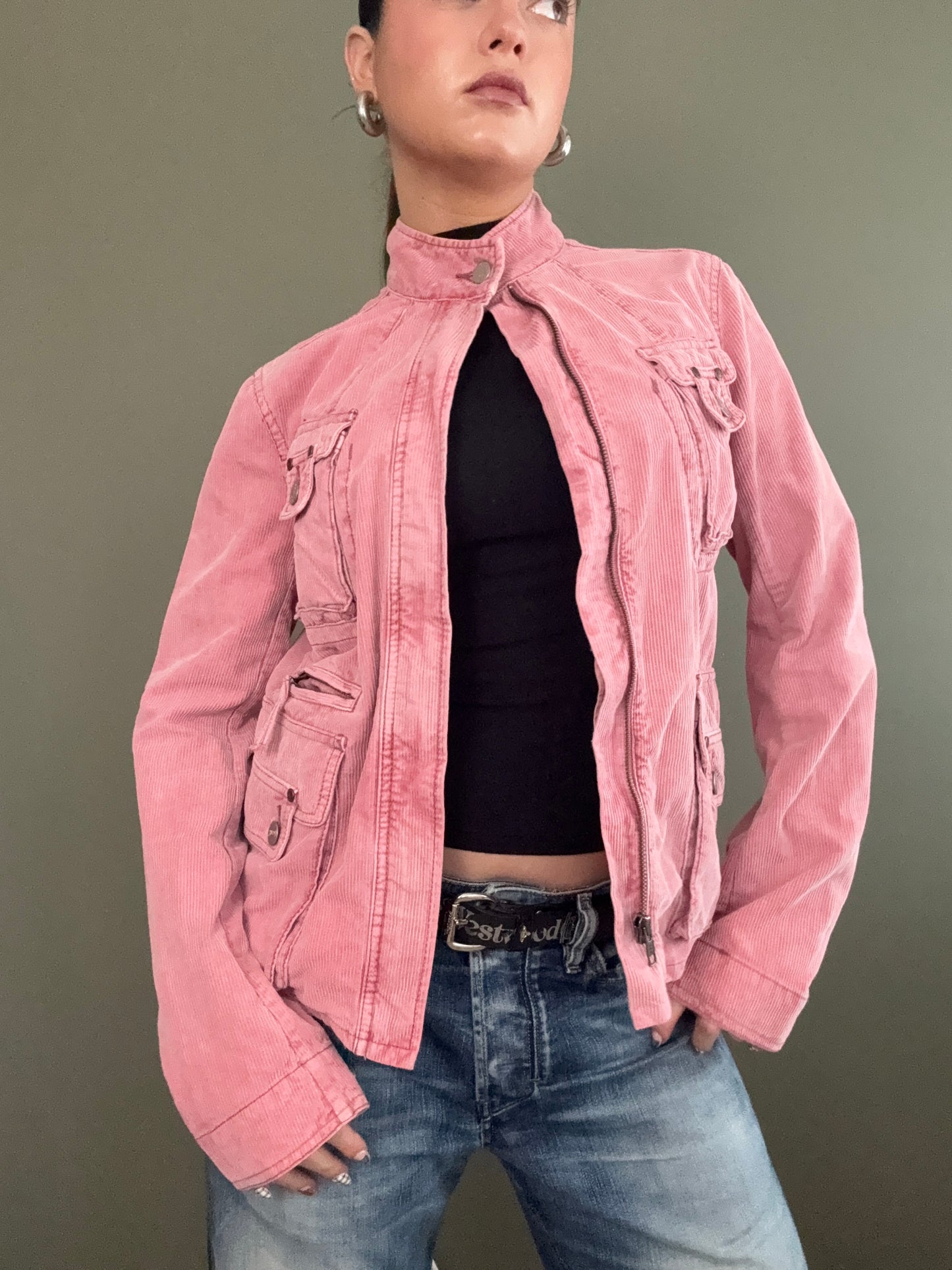 French Connection Pink Corduroy Jacket (UK8)