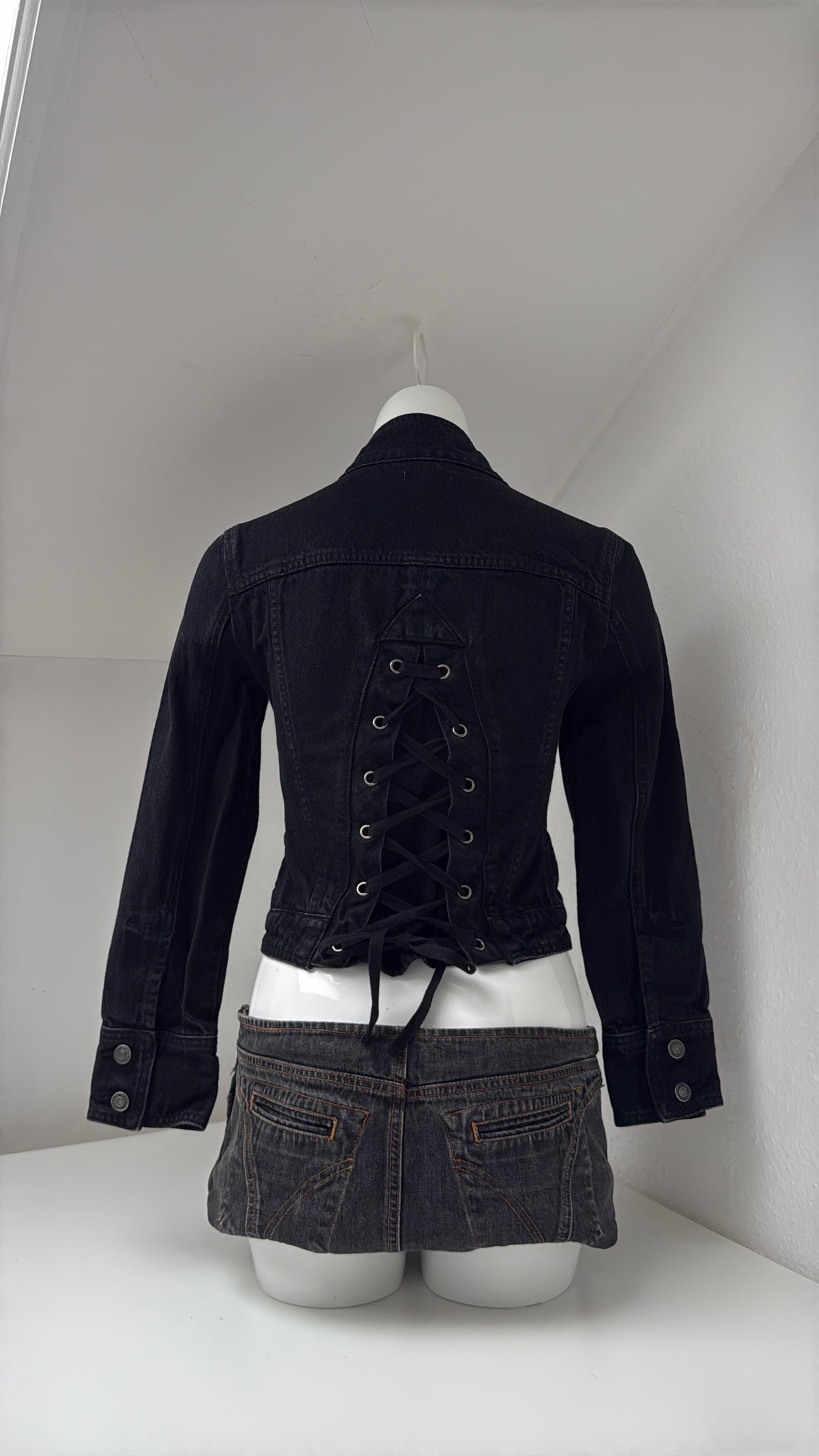 Y2K Black Corset Jacket (S)