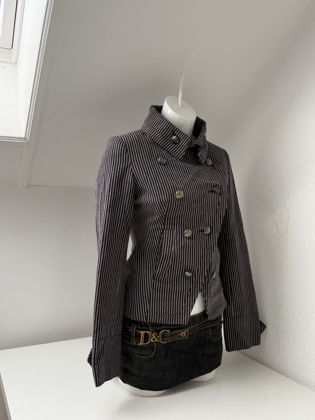 Striped Military Jacket (UK8)
