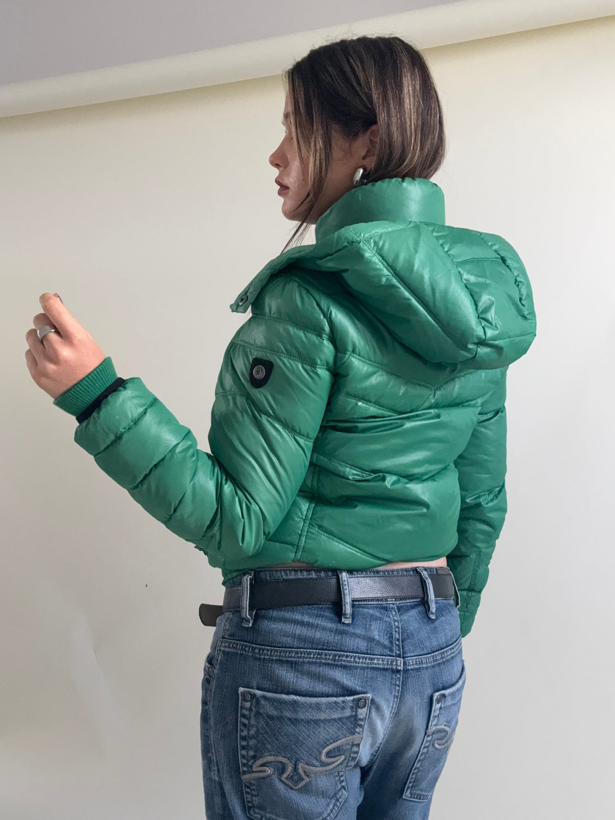 Green Diesel Puffer Jacket (L)