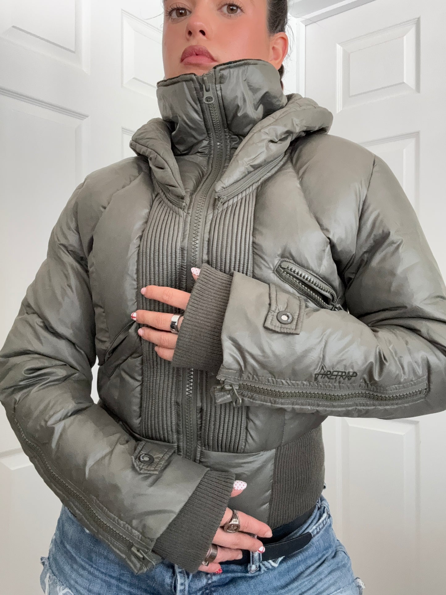 Firetrap Fitted Puffer Jacket (M)