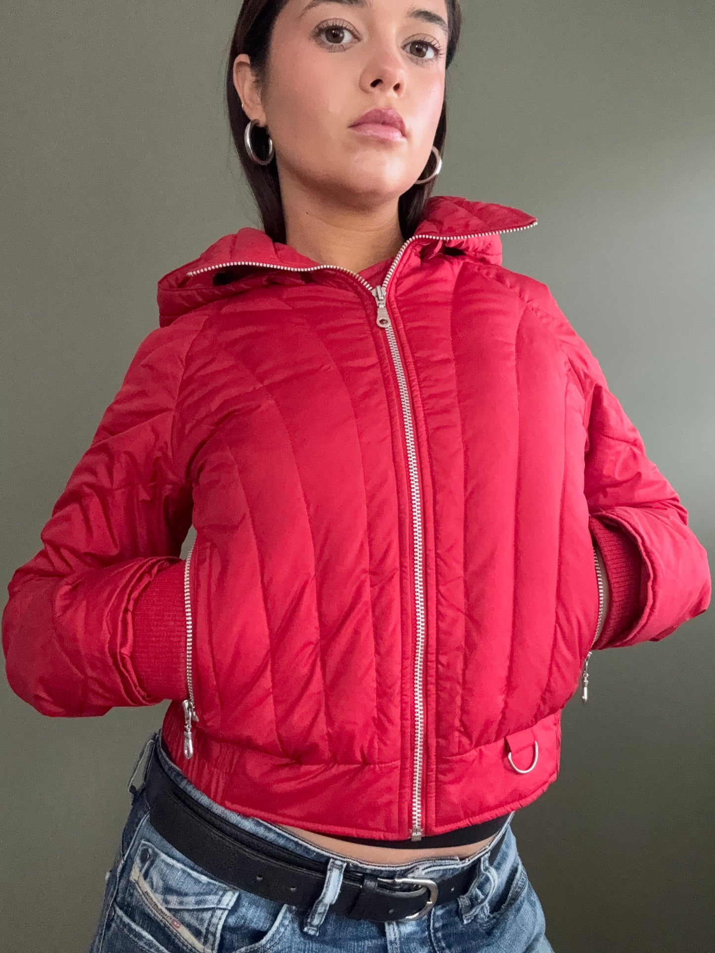 Red Puffer Jacket (S)