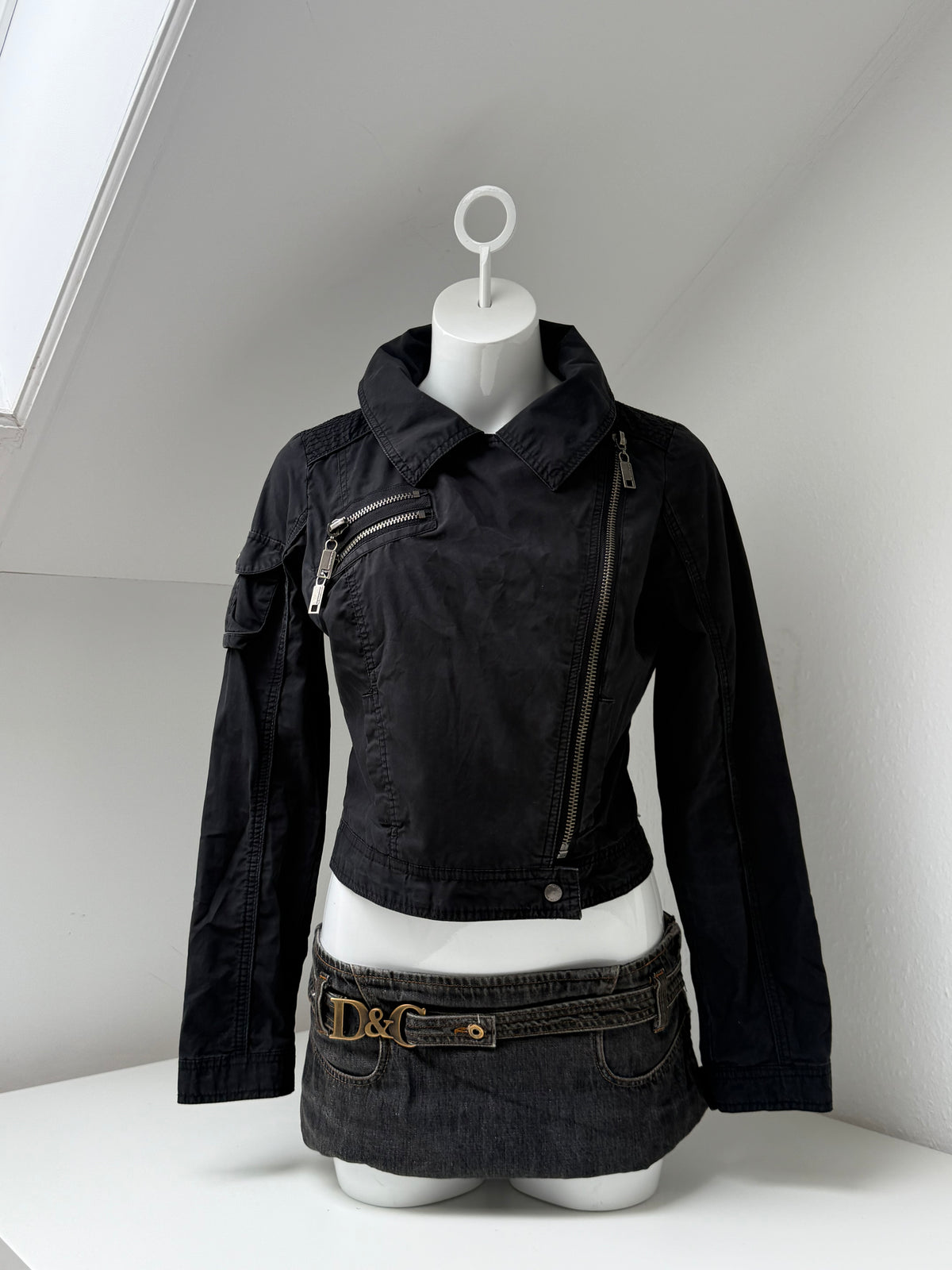 Y2K Biker Jacket (UK10)