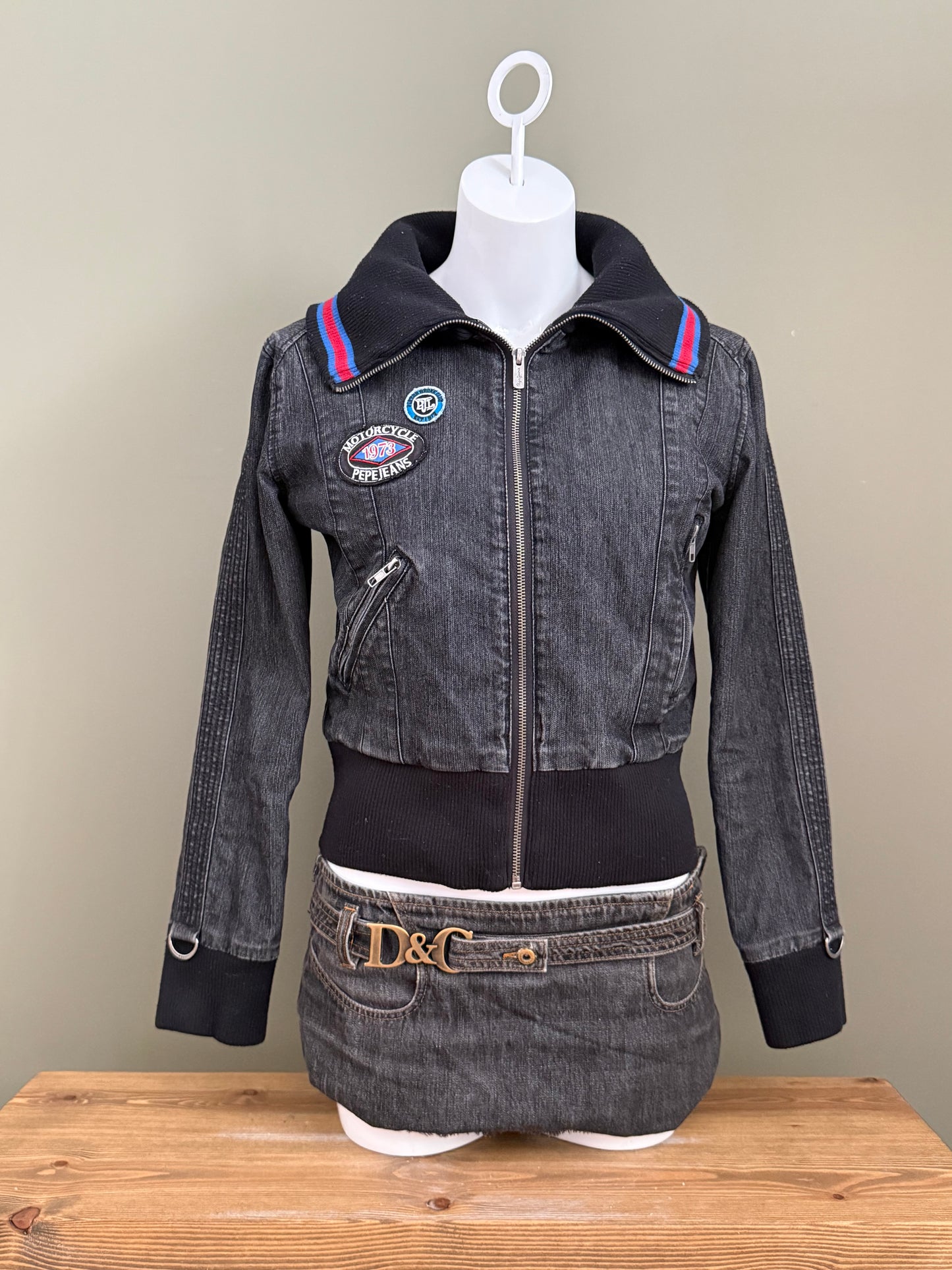 Pepe Jeans Denim Bomber Jacket (M)