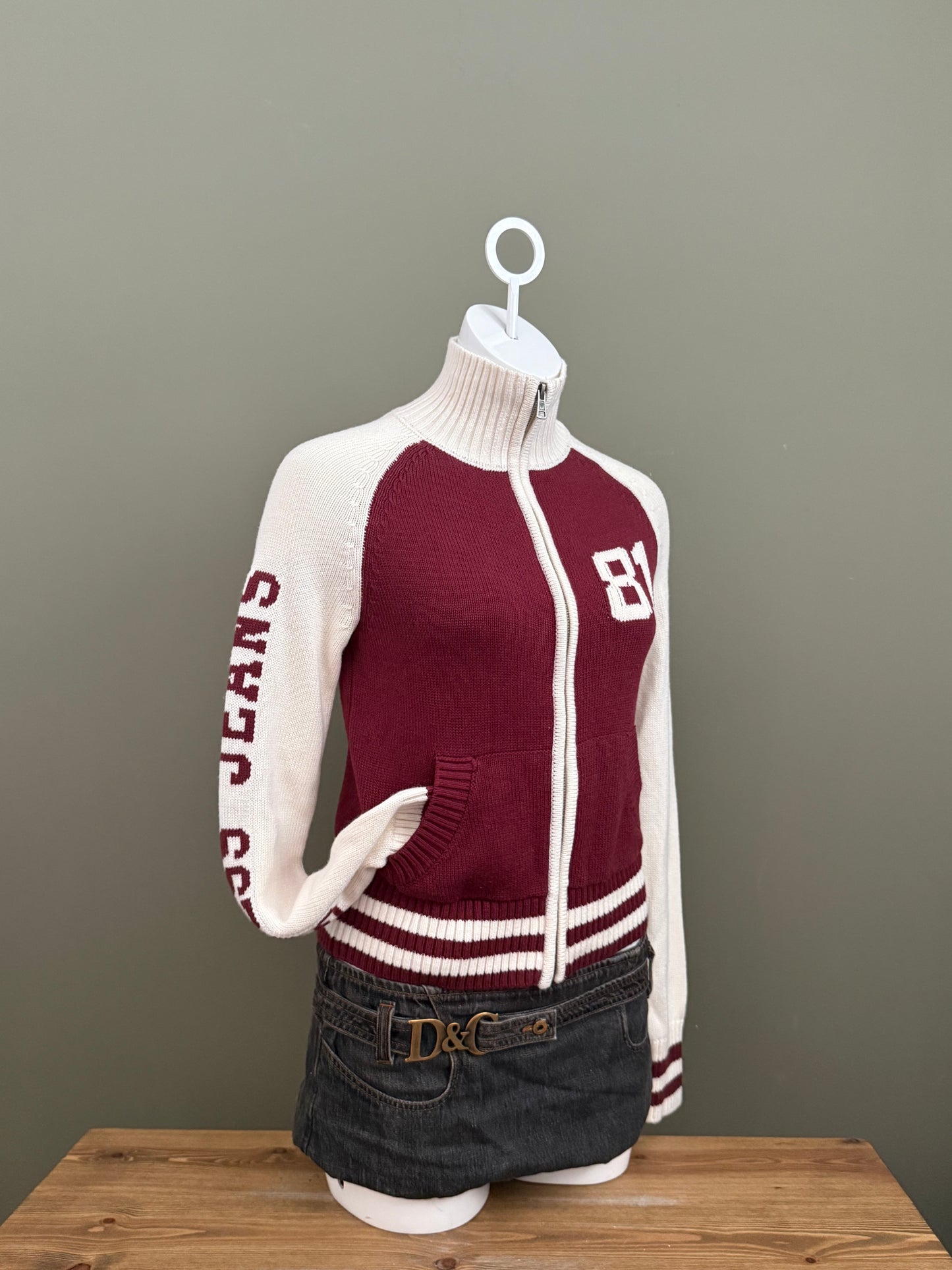Guess Knitted Zip Jumper (S)