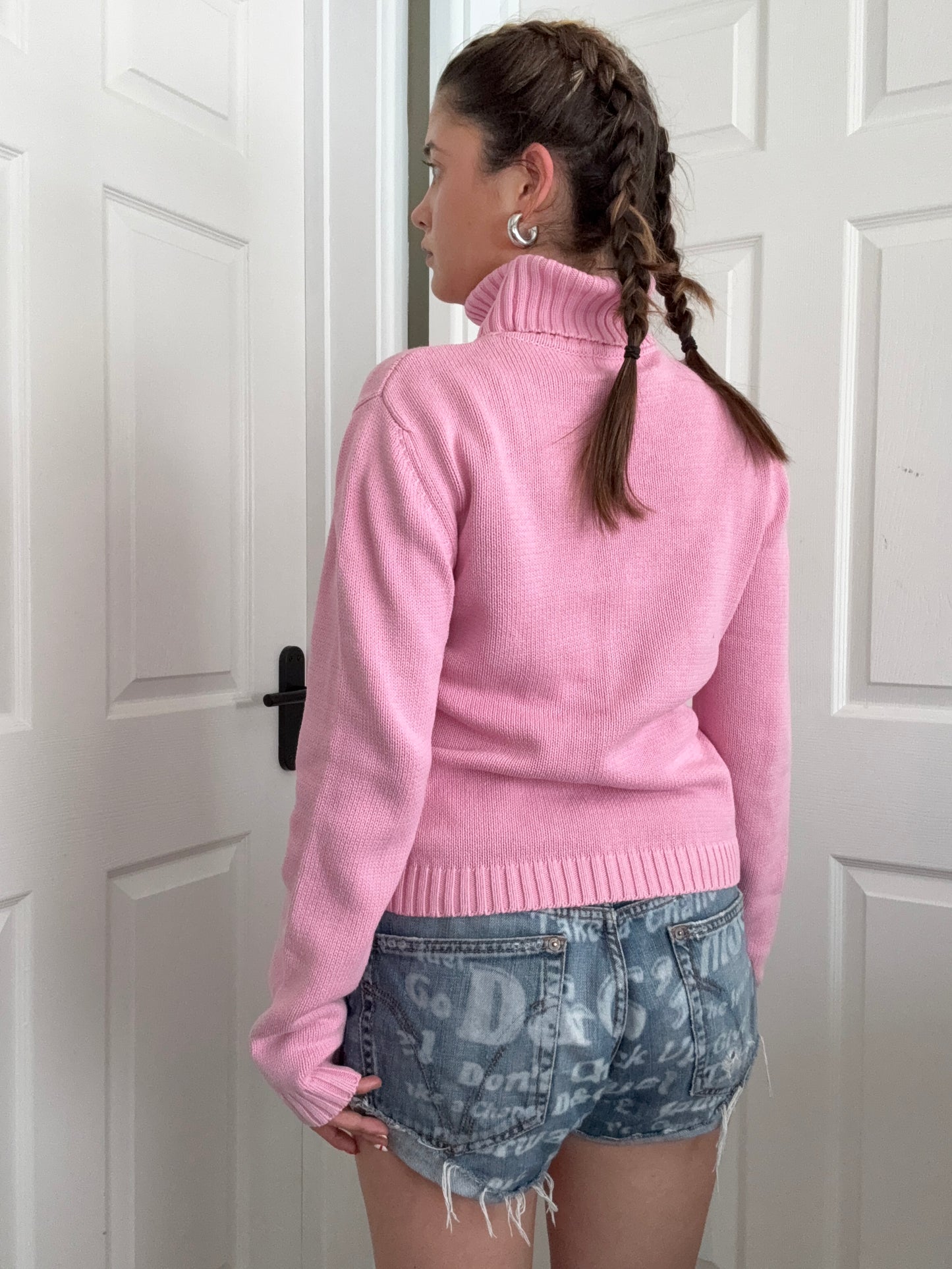 Thomas Burberry Pink Knit Jumper (L)