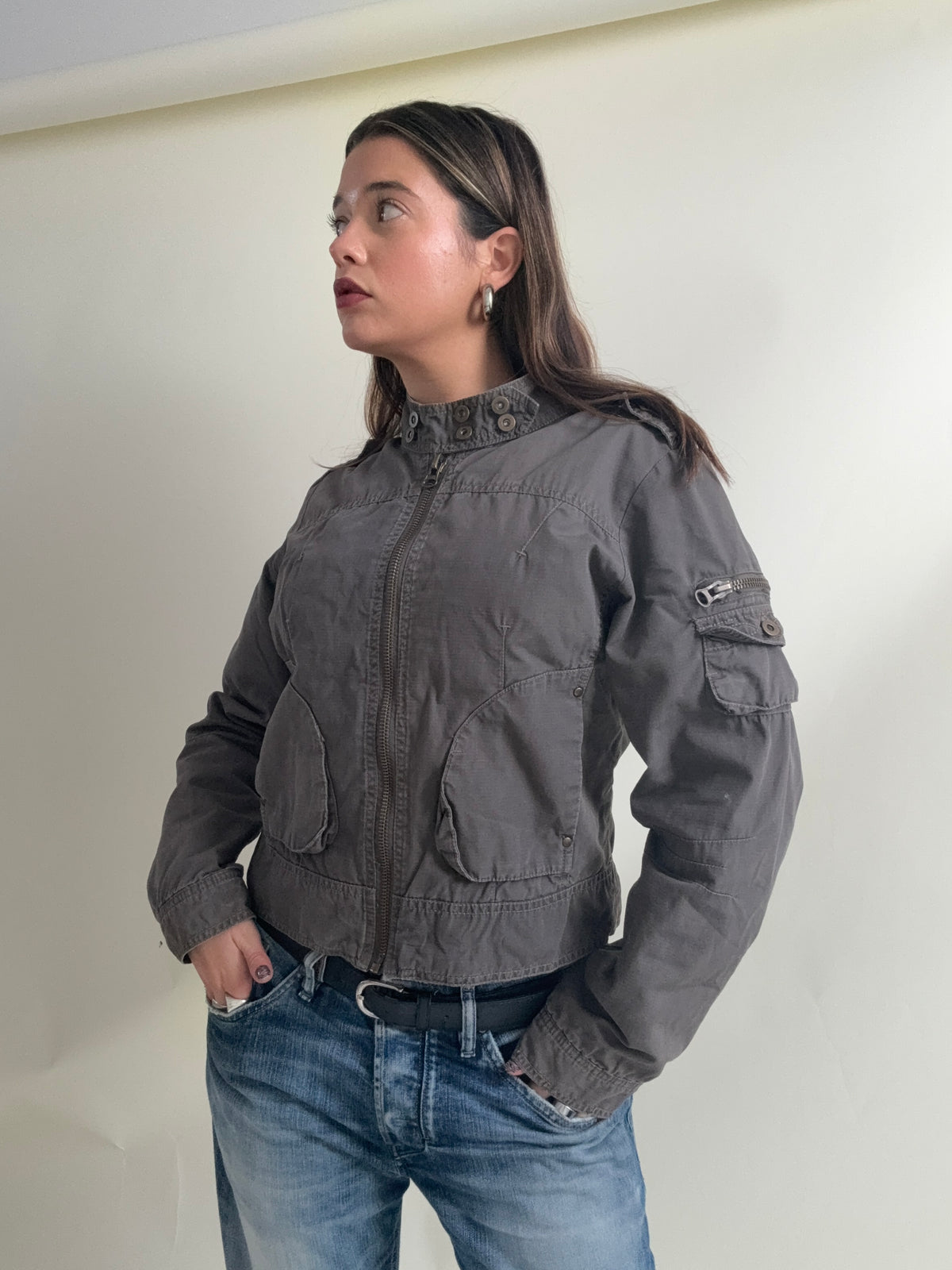 Vintage Cargo Jacket (L)