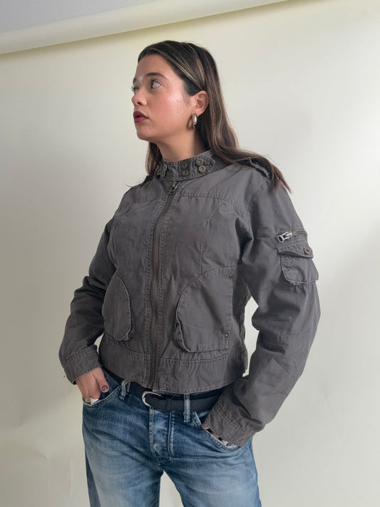 Vintage Cargo Jacket (L)