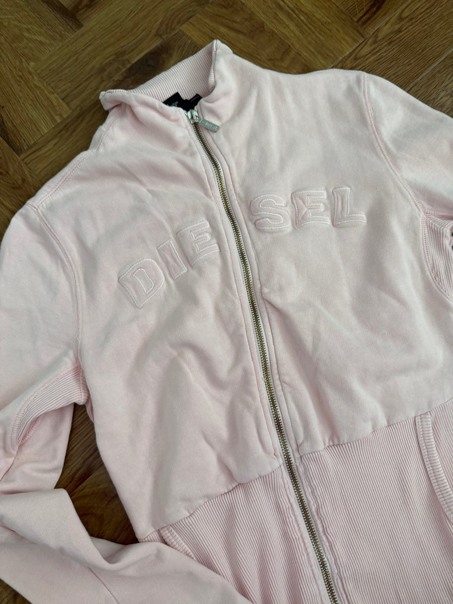 Baby Pink Diesel Zip Jumper (L)