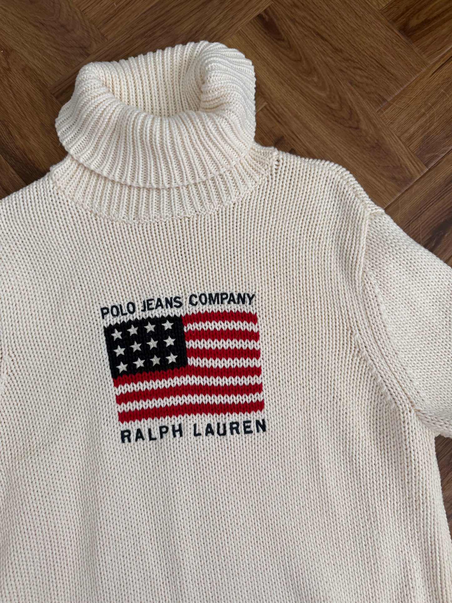 Ralph Lauren Knit Flag Jumper (L)