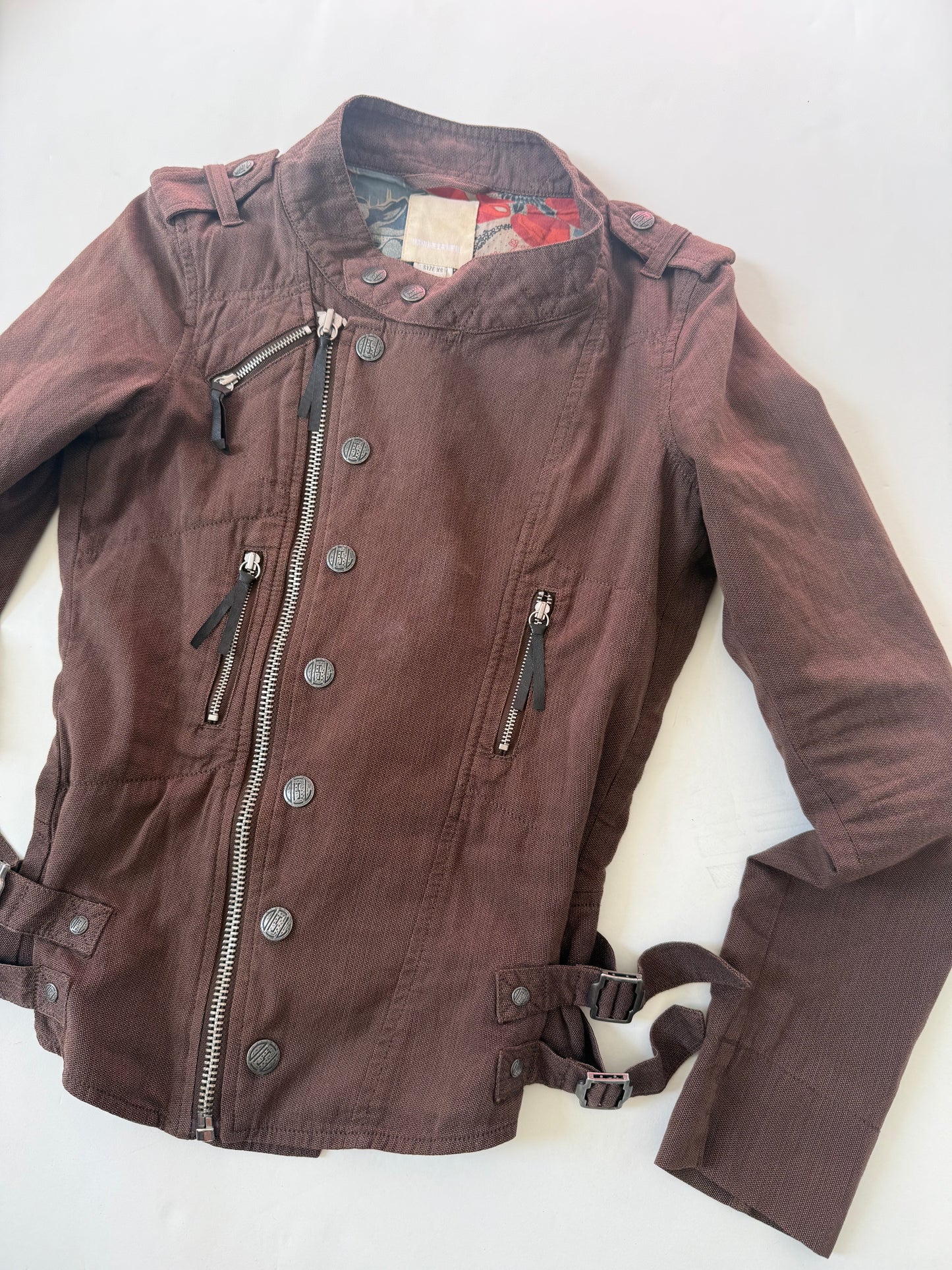 Diesel Fitted Asymmetric Buckle Jacket (XS)