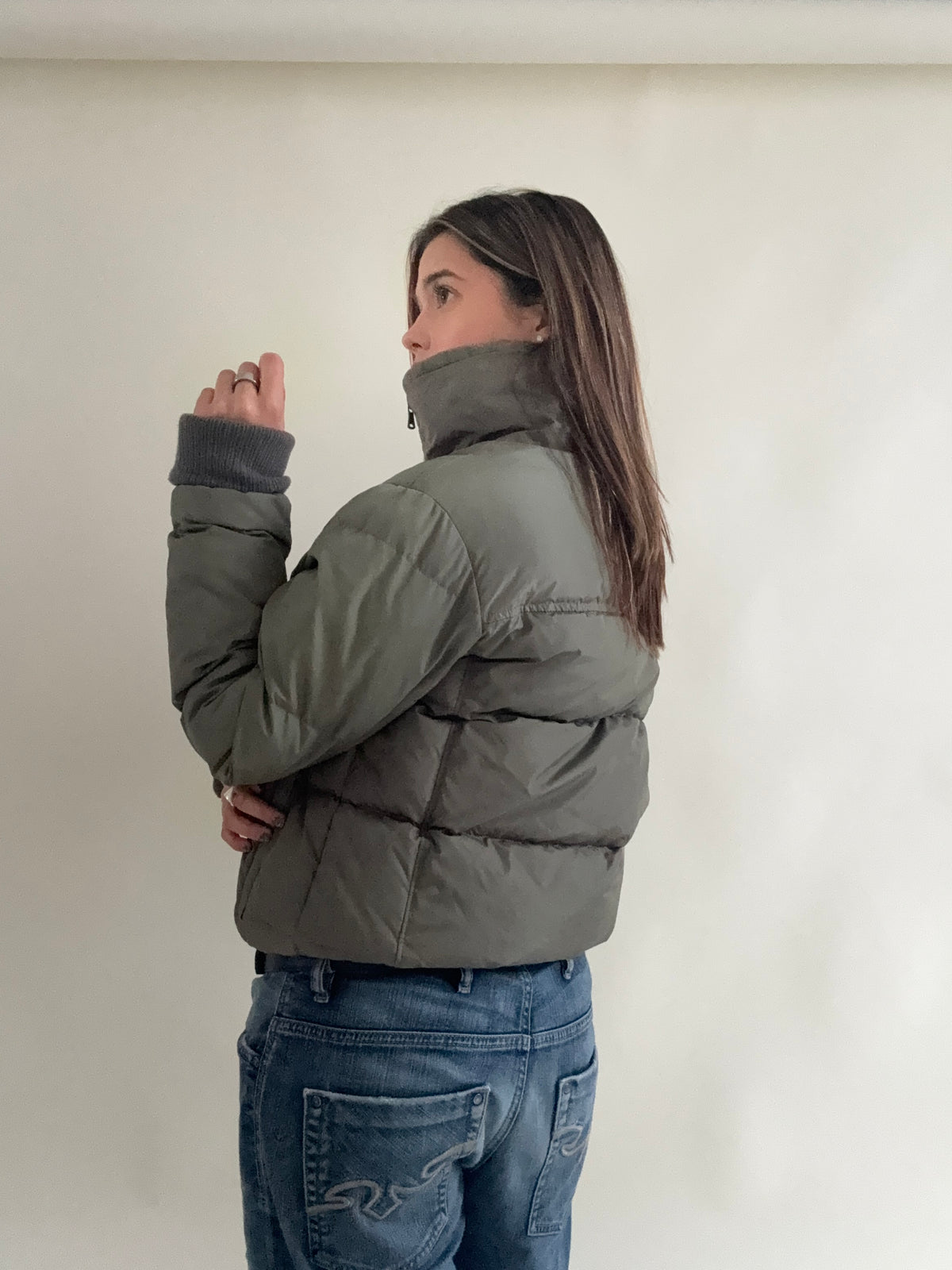 Calvin Klein Khaki Puffer (L)