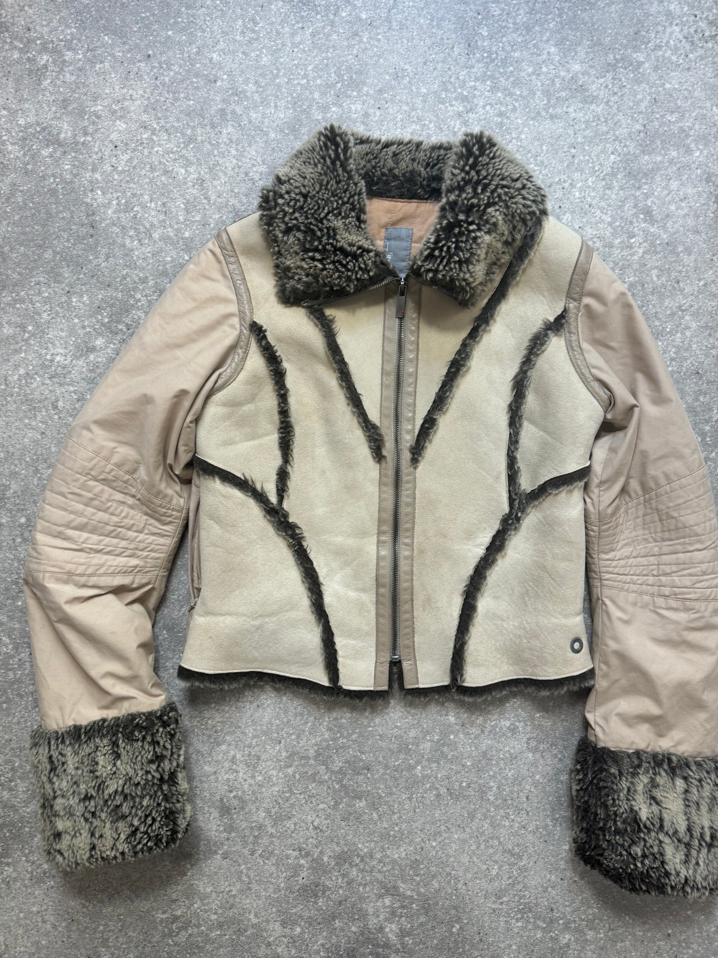 Y2K Faux Fur Fitted Jacket