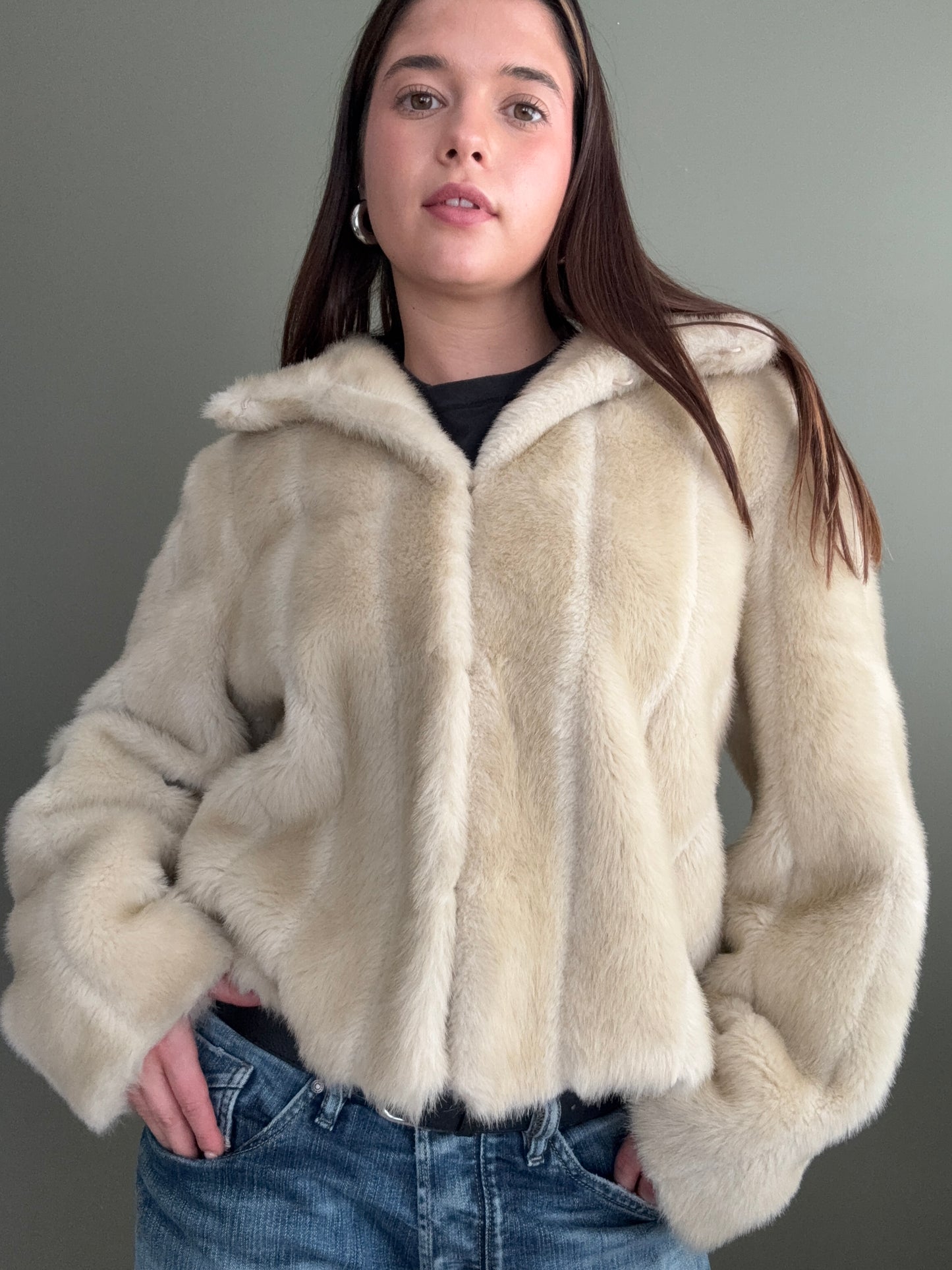 Faux Fur Jacket (M)