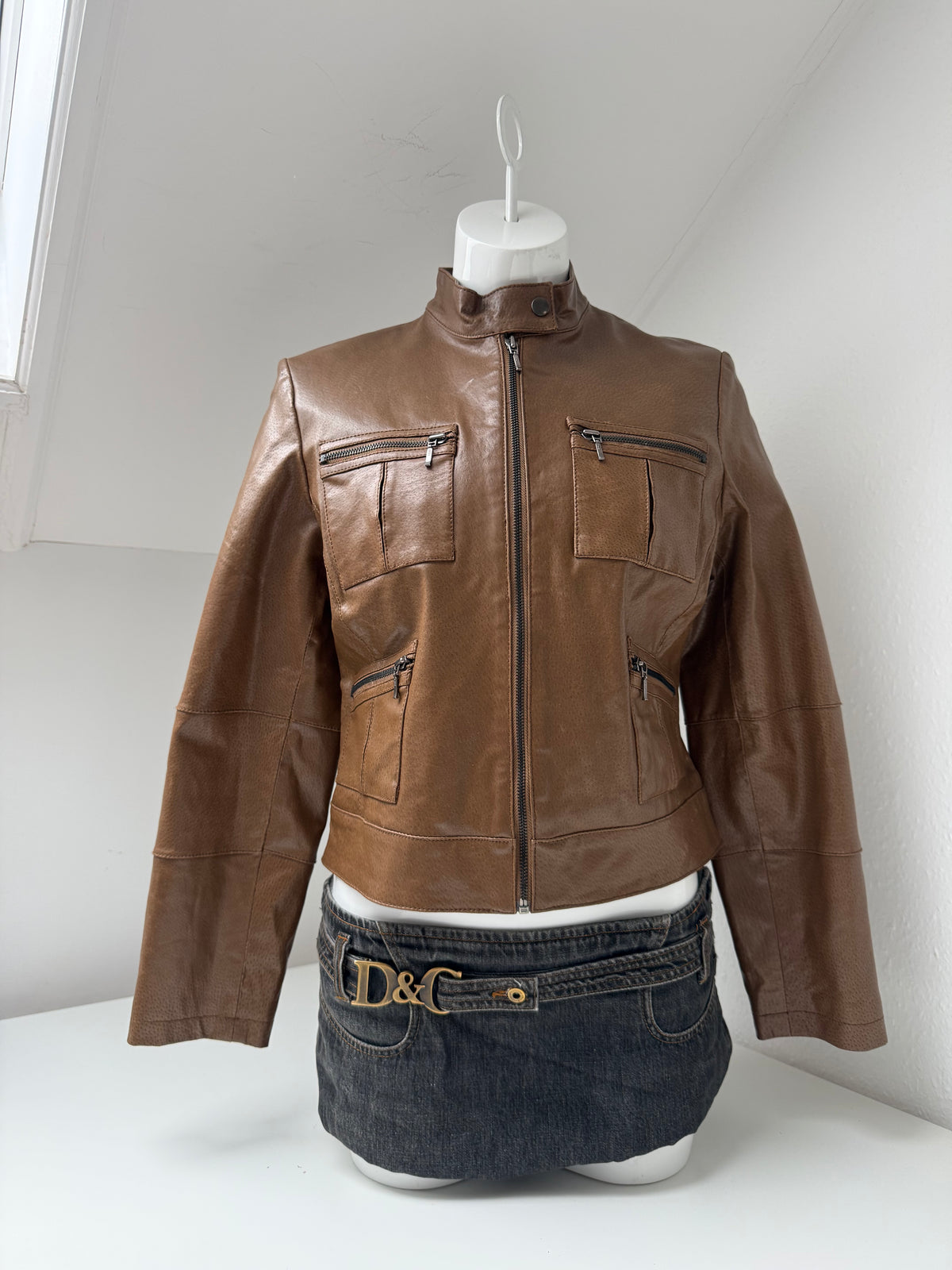 Vintage Leather Jacket (UK12)