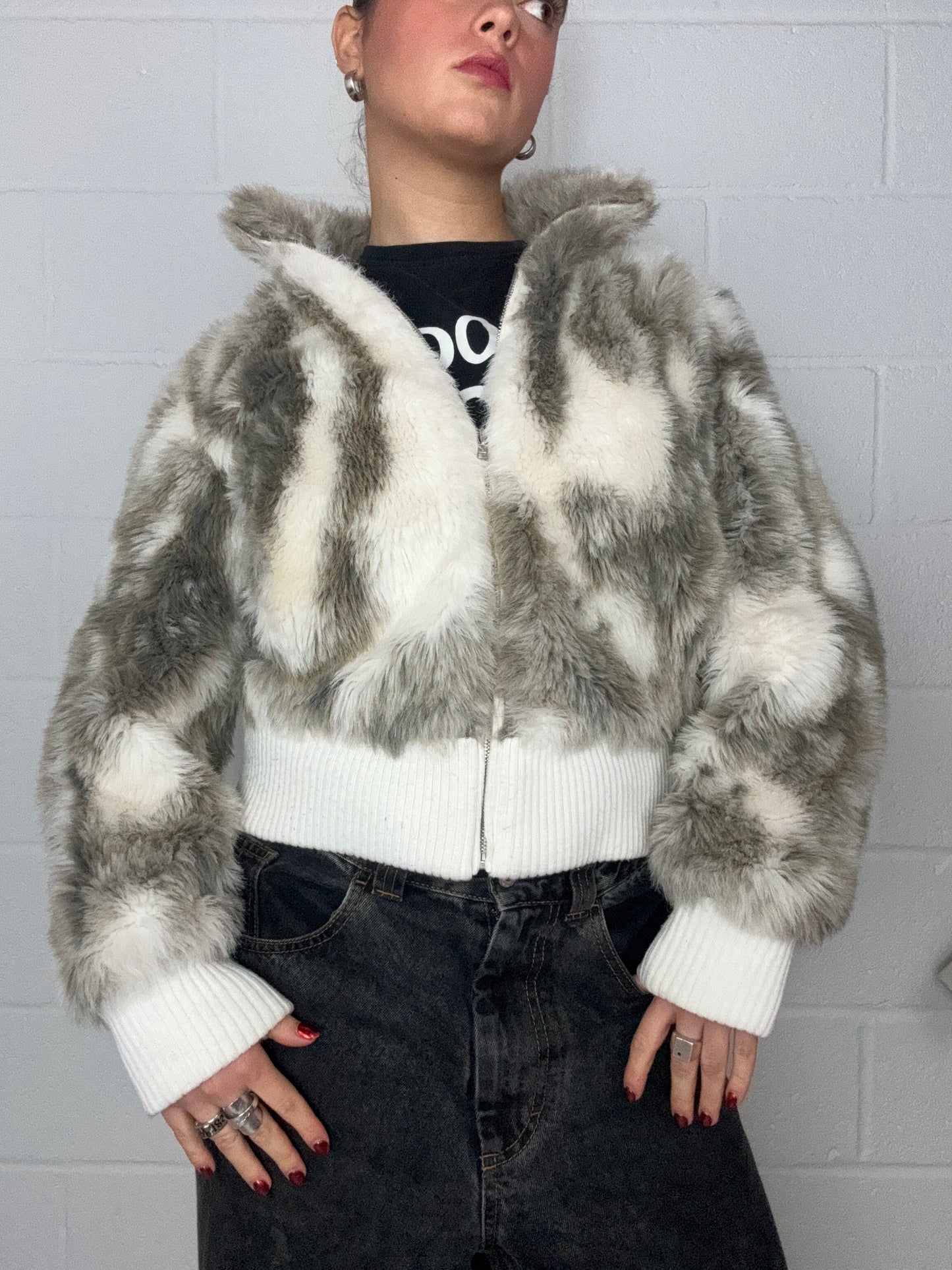 Faux Fur Y2K Jacket (UK8)