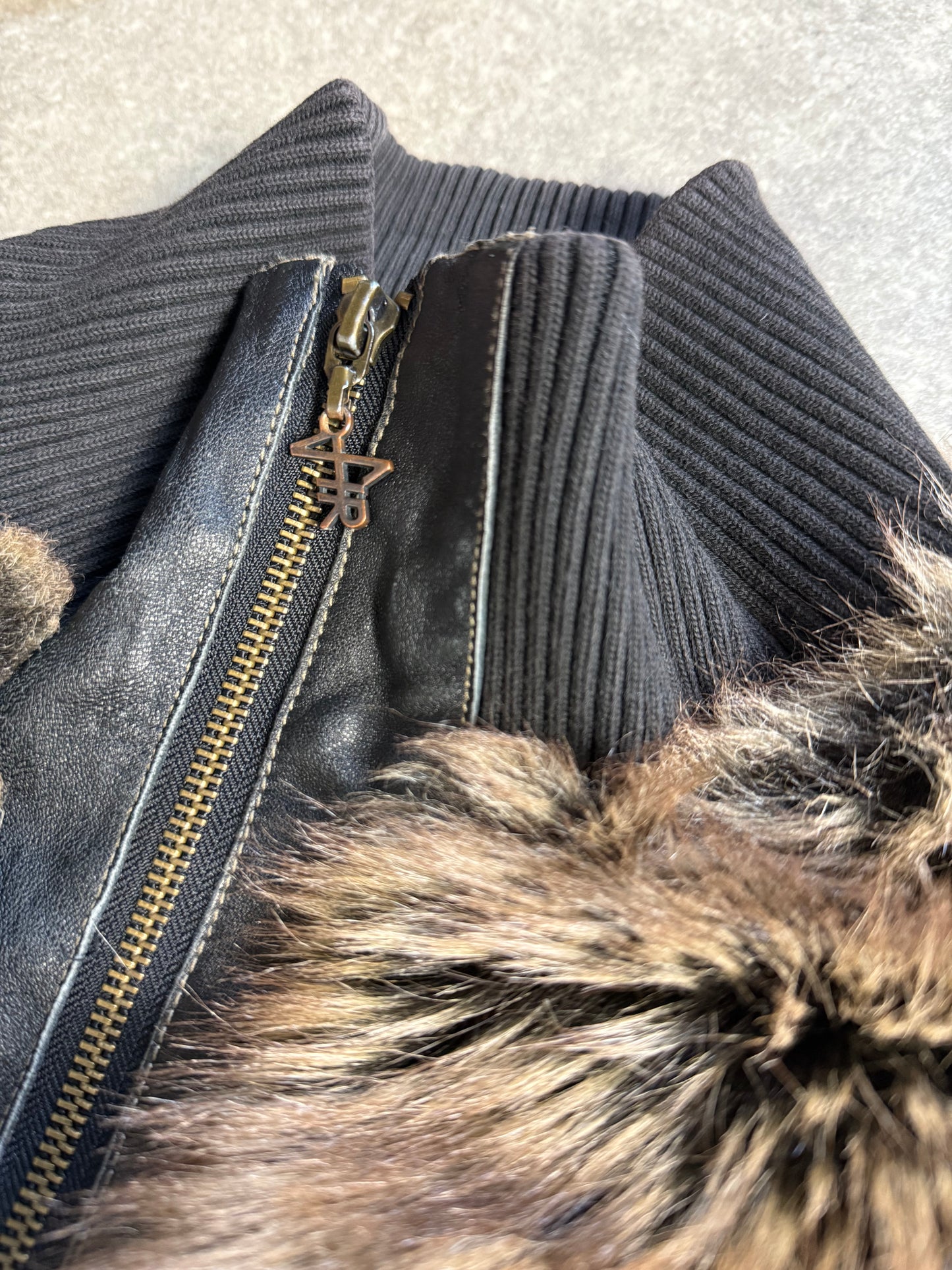 Faux Fur Bomber Jacket (M)