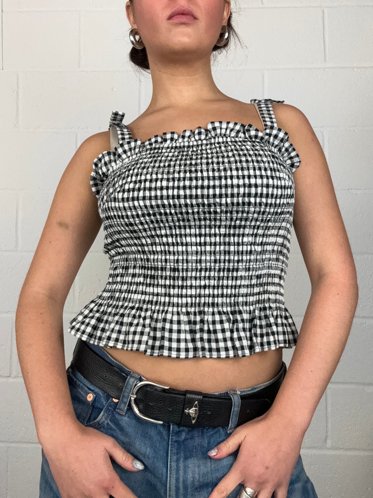 Guess Gingham Top