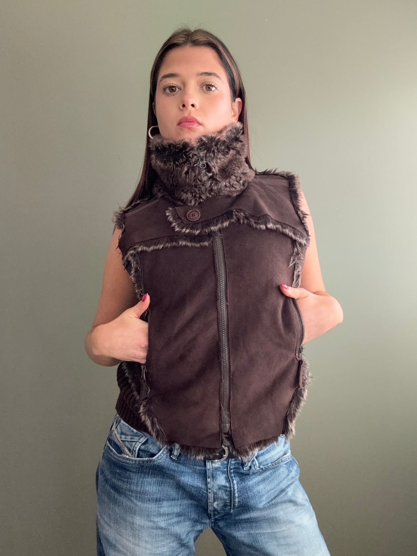 Faux Fur Gilet (S)