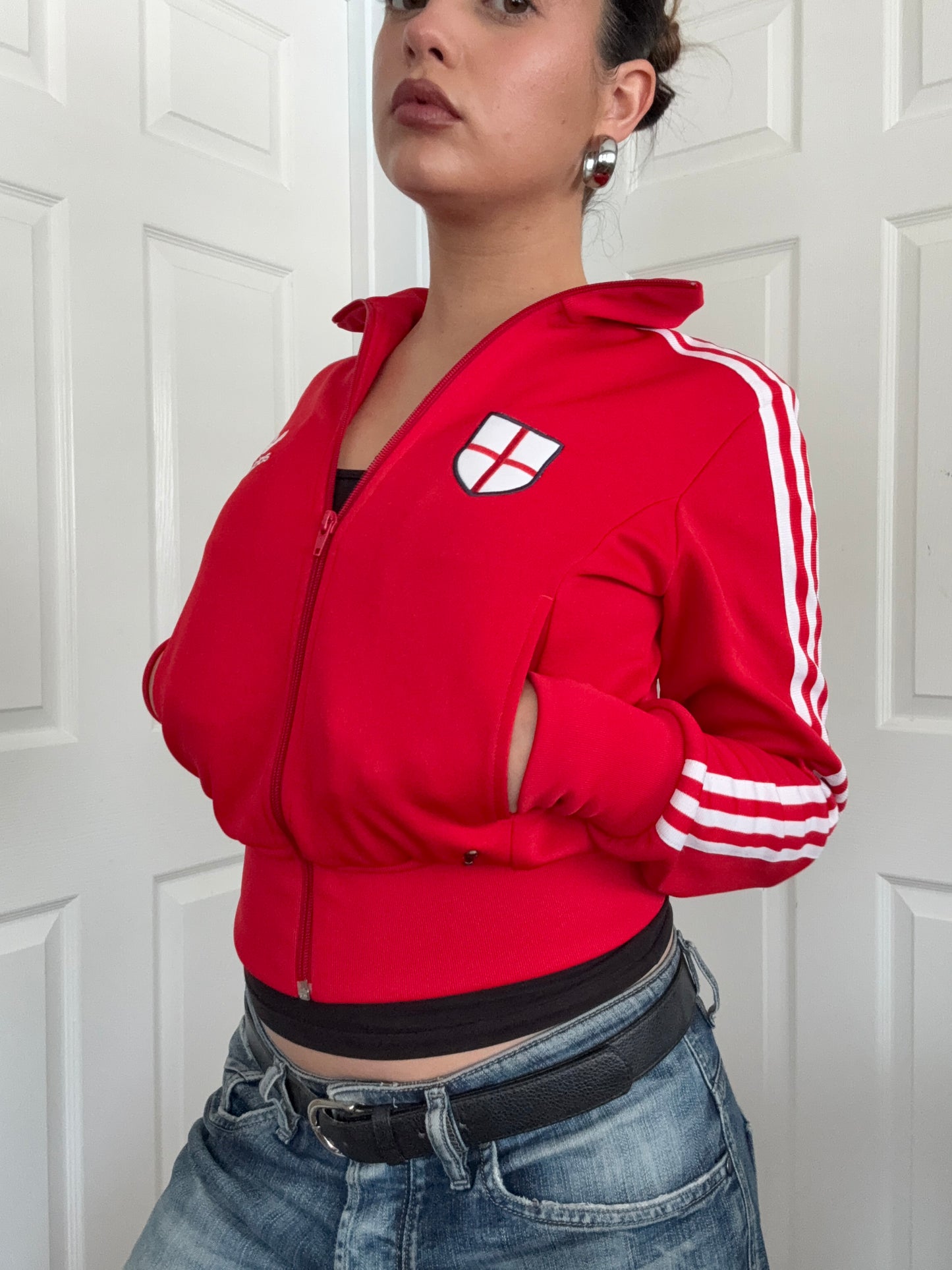 Adidas England Zip Tracksuit Top (S)
