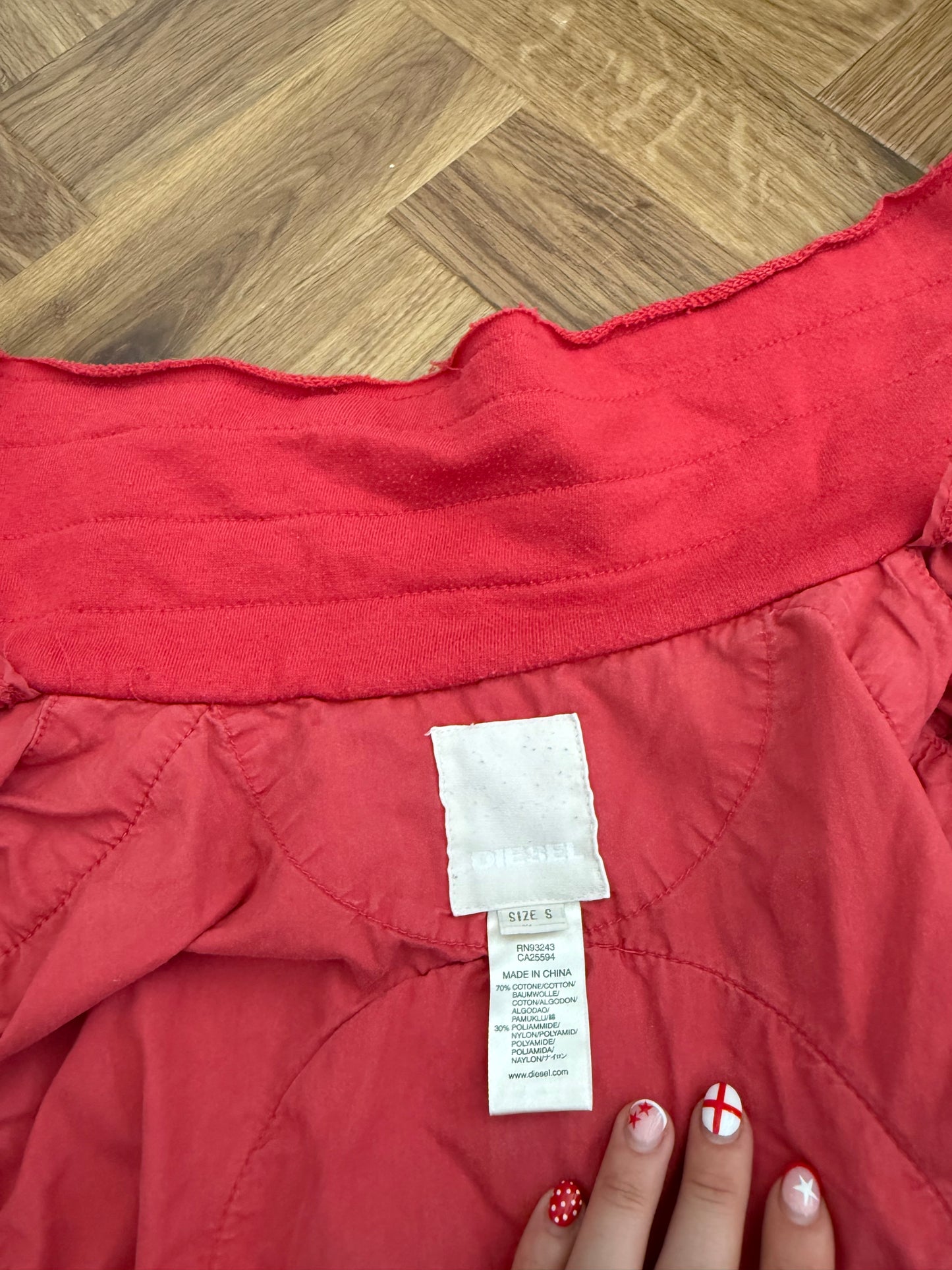 Diesel Red Bomber Jacket (S)