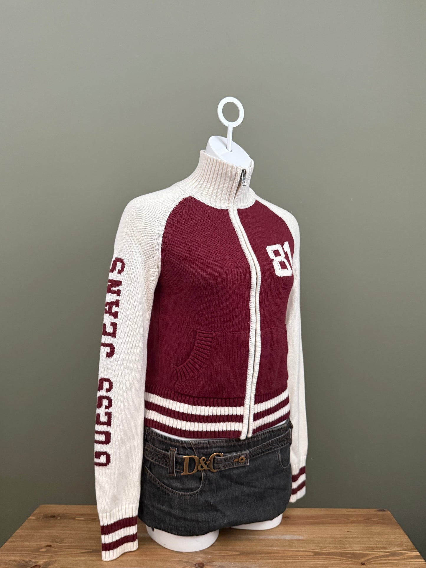 Guess Knitted Zip Jumper (S)