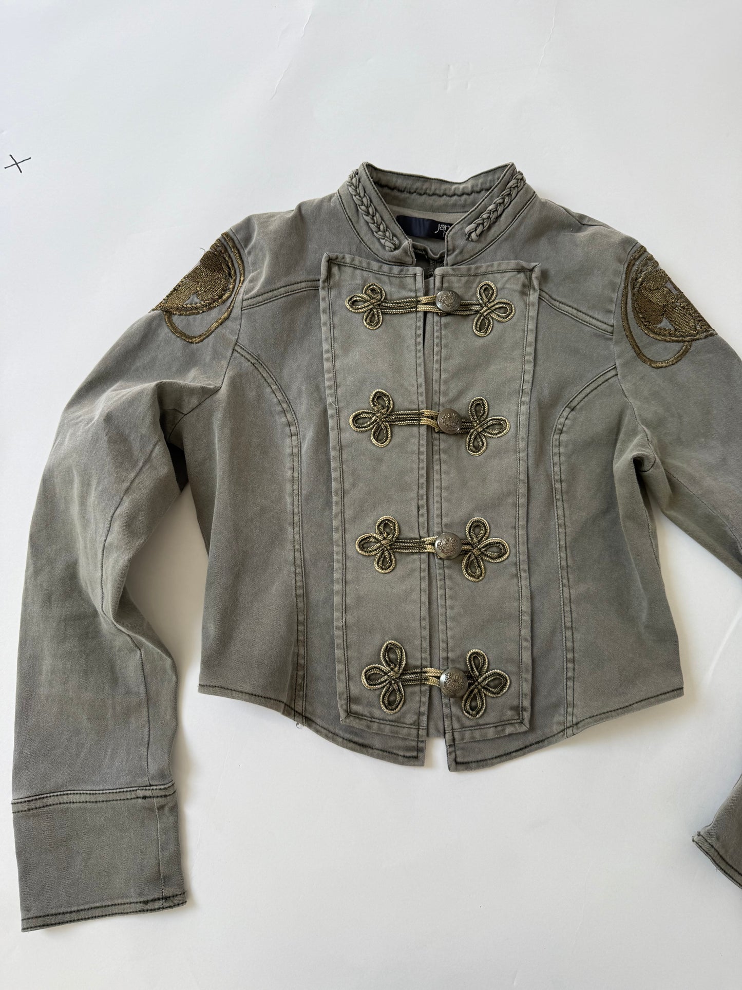 Jane Norman Cropped Military Jacket (UK12)