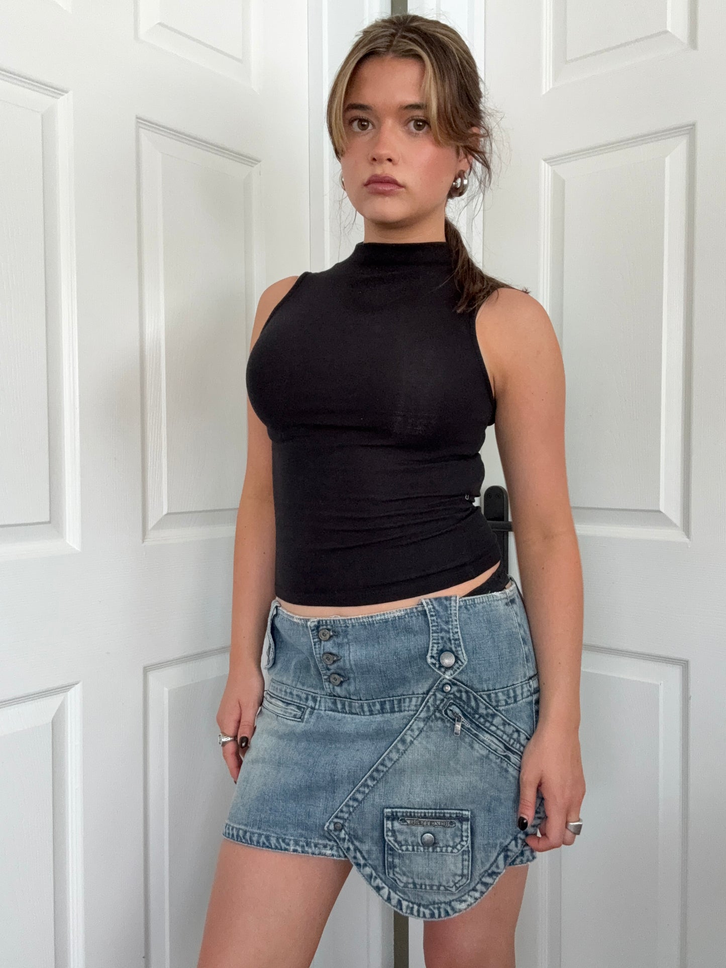 Diesel Denim Cargo Skirt (30)