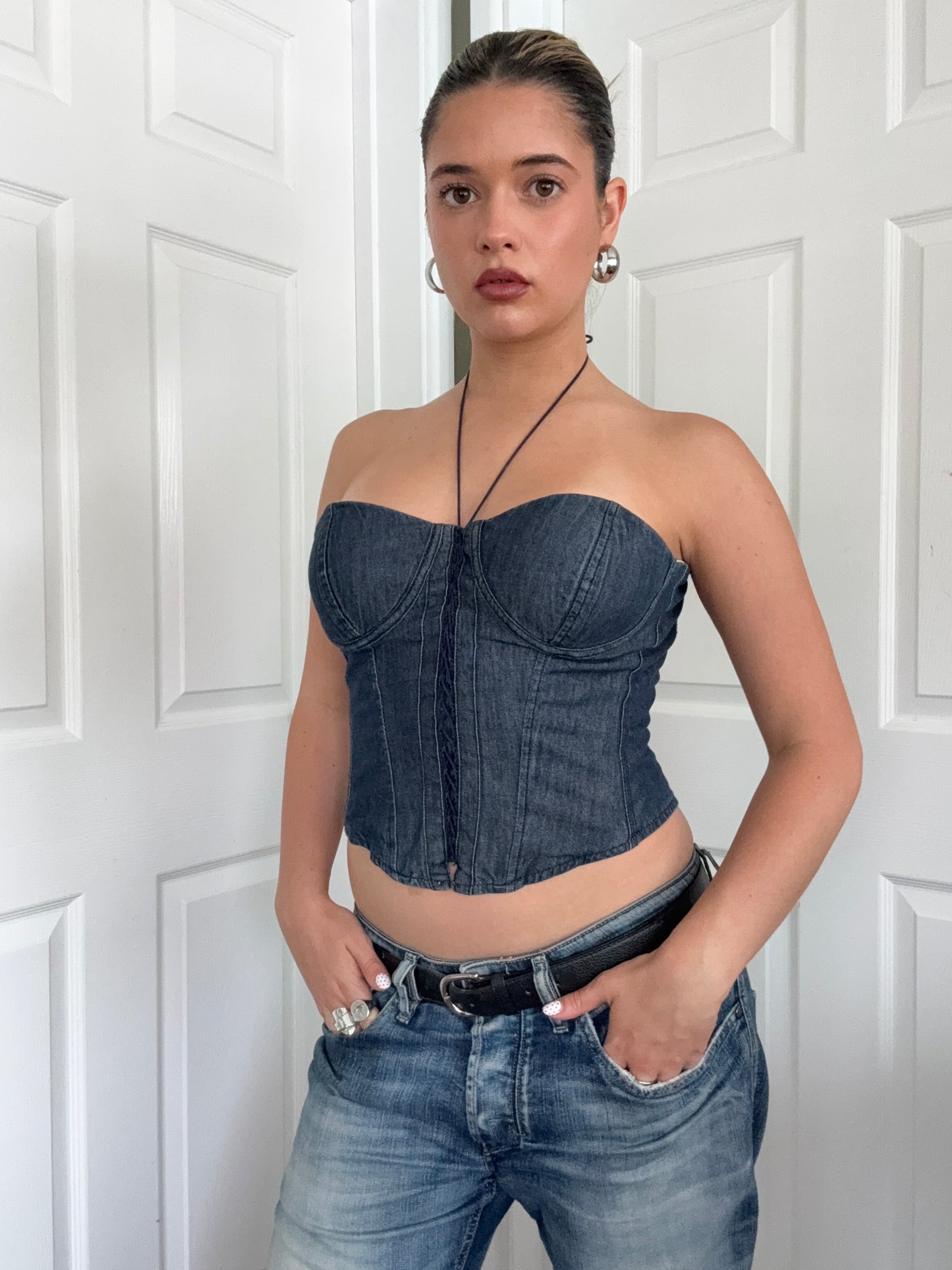 Ralph Lauren Denim Corset (US8)