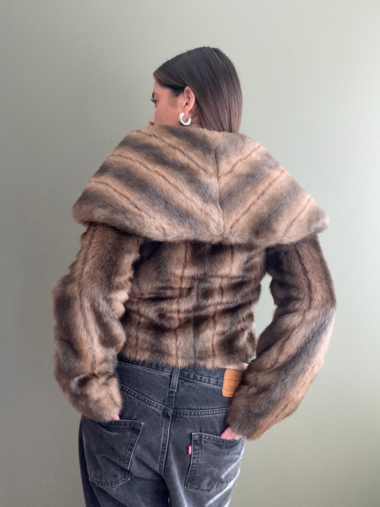 Faux Fur Jacket (S)