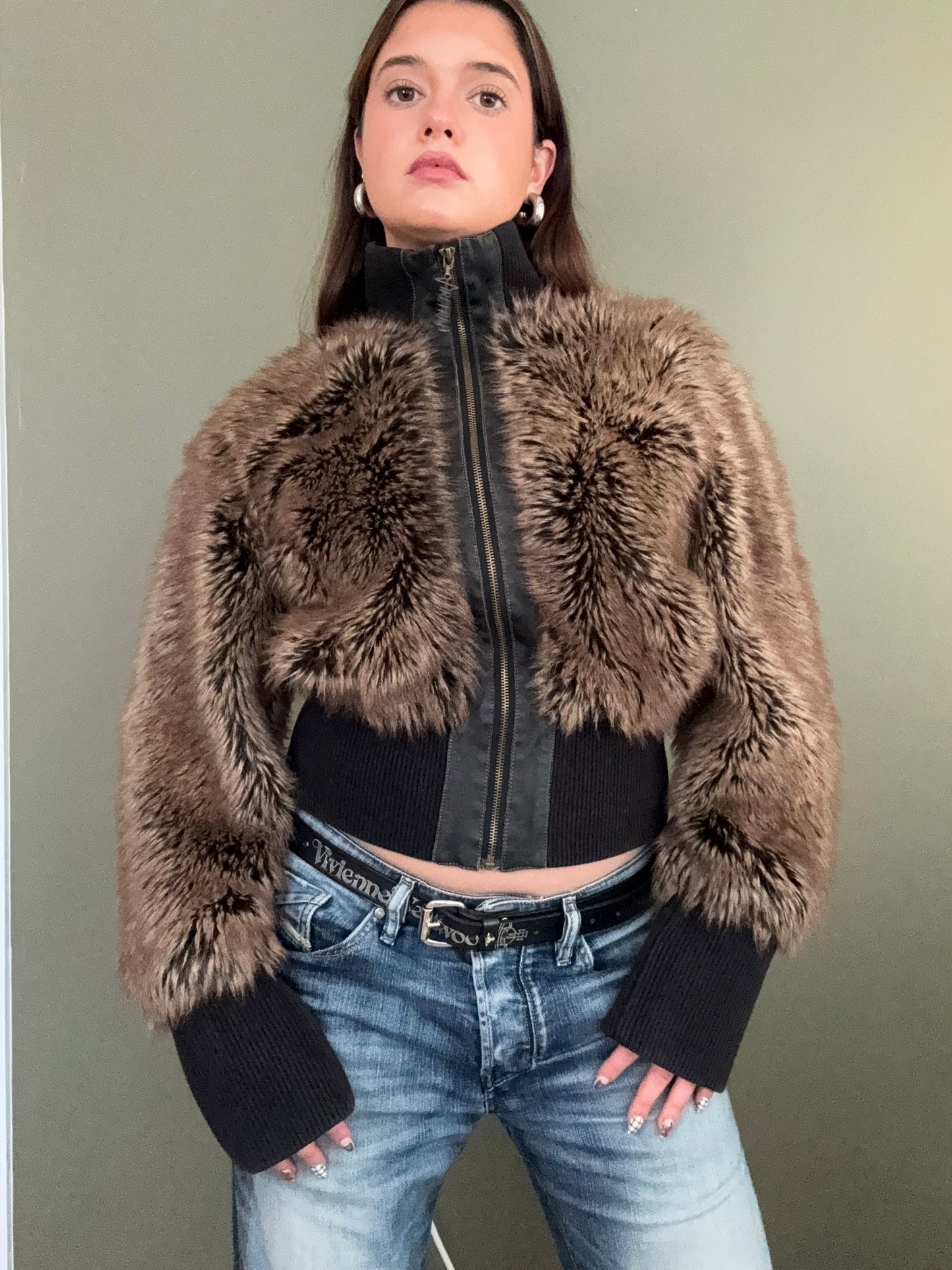 Faux Fur Firetrap Jacket (M)
