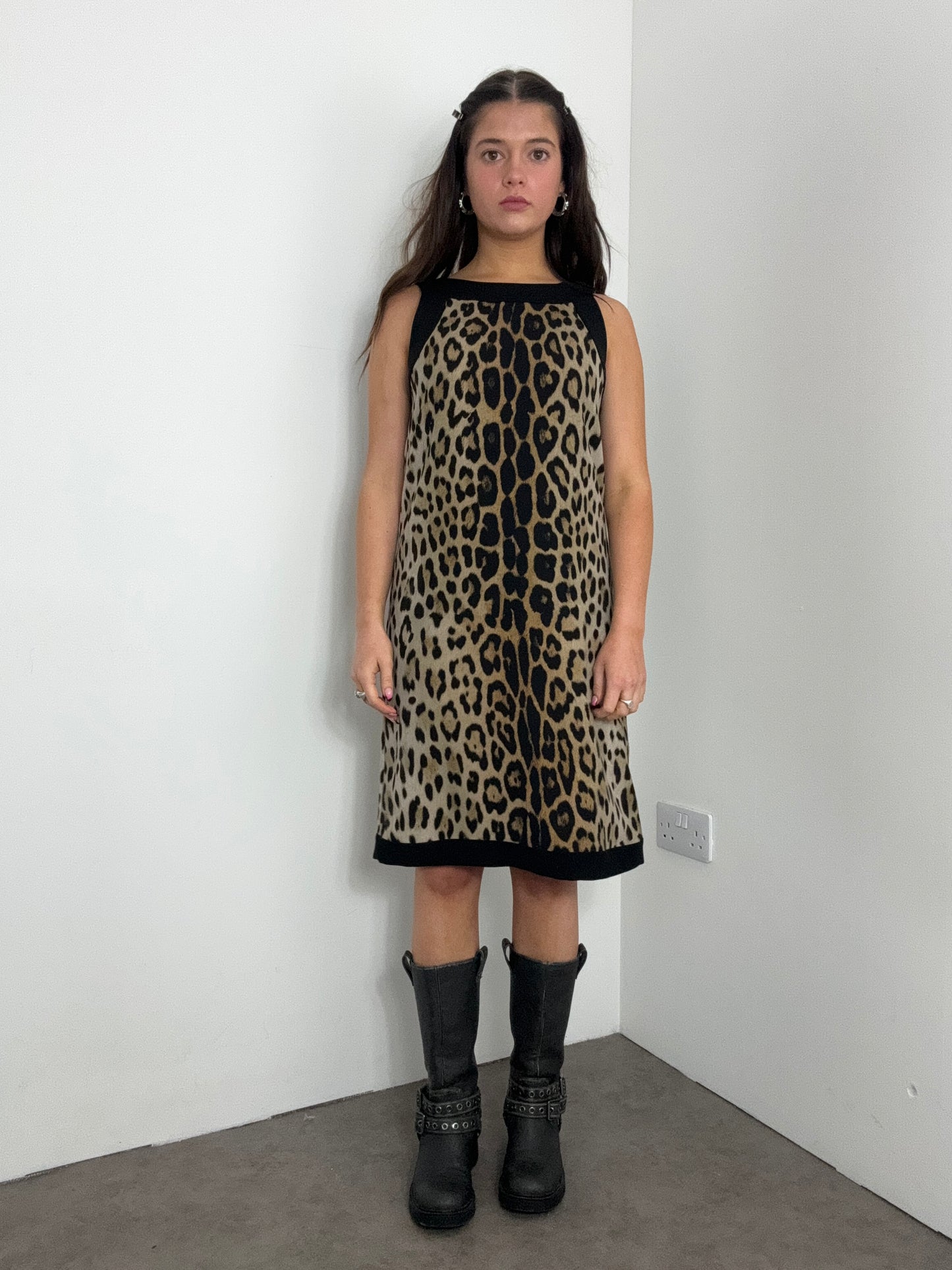 Moschino Leopard Print Dress