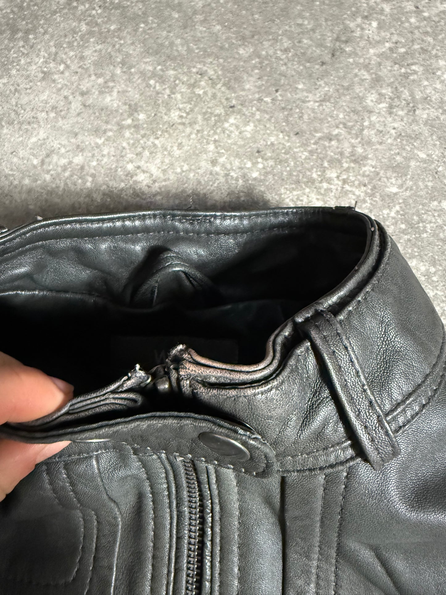 Leather Cargo Jacket (UK10)