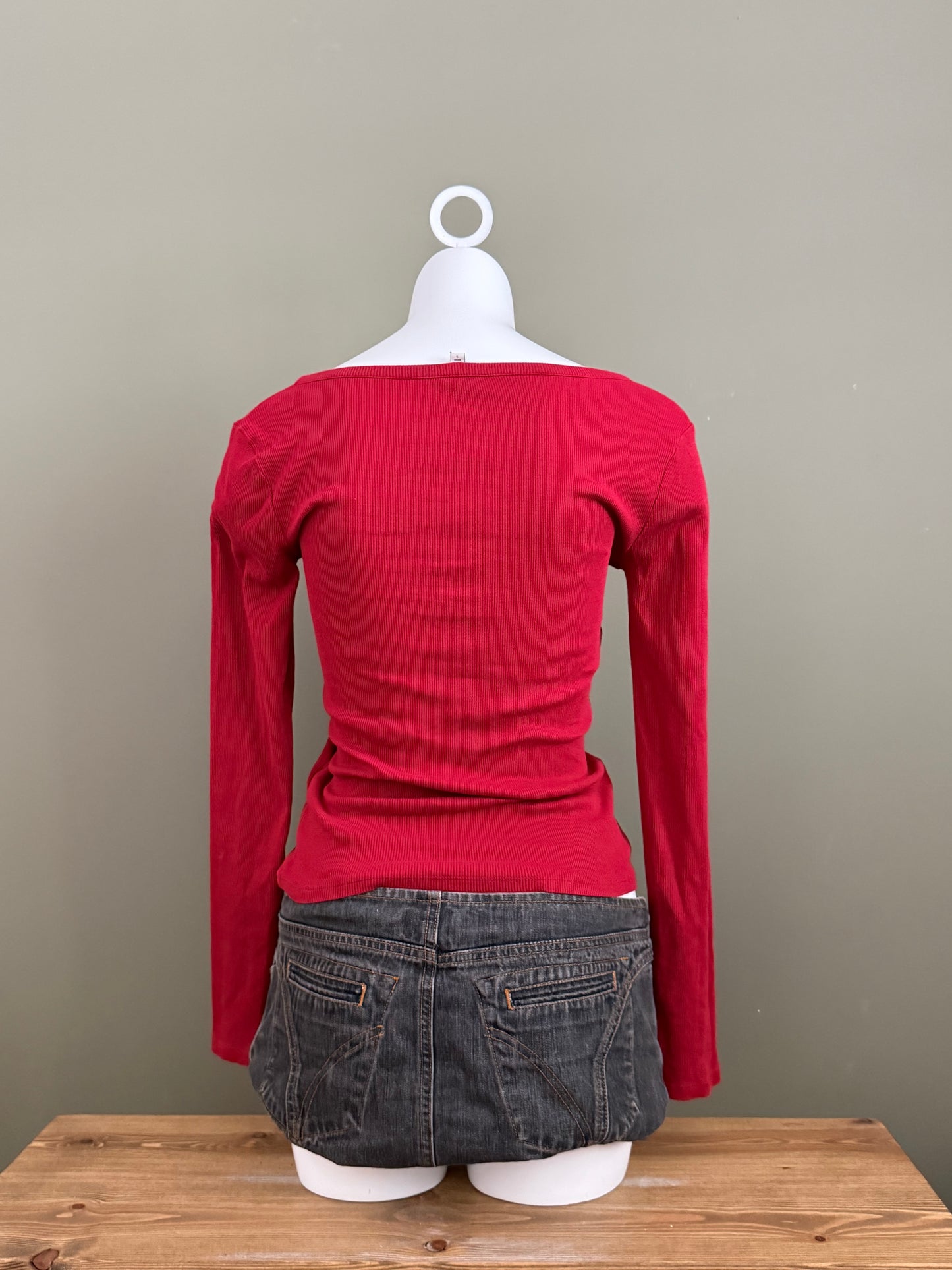 Guess Henley Longsleeve Top (S)