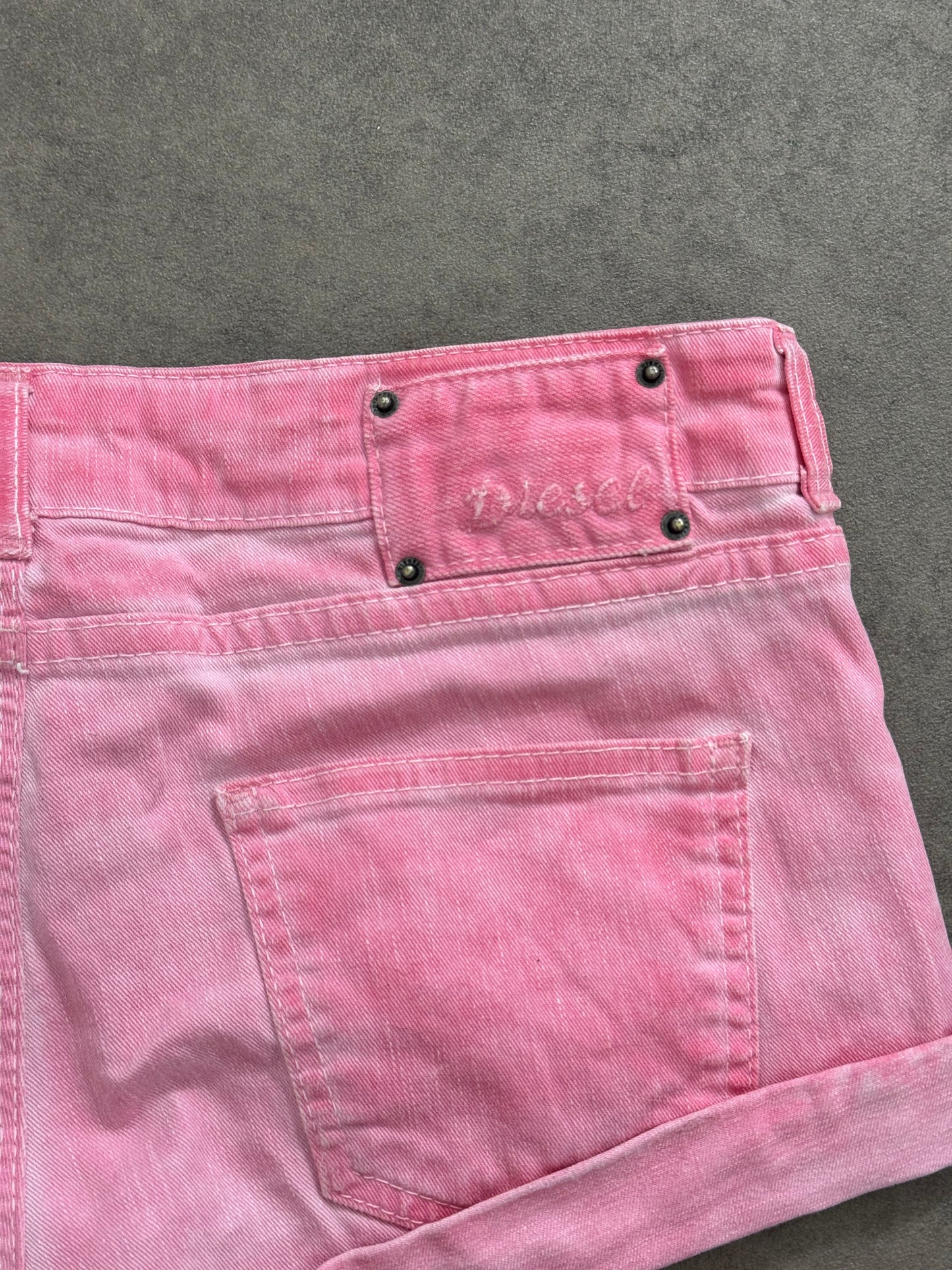 Diesel Pink Mini Shorts